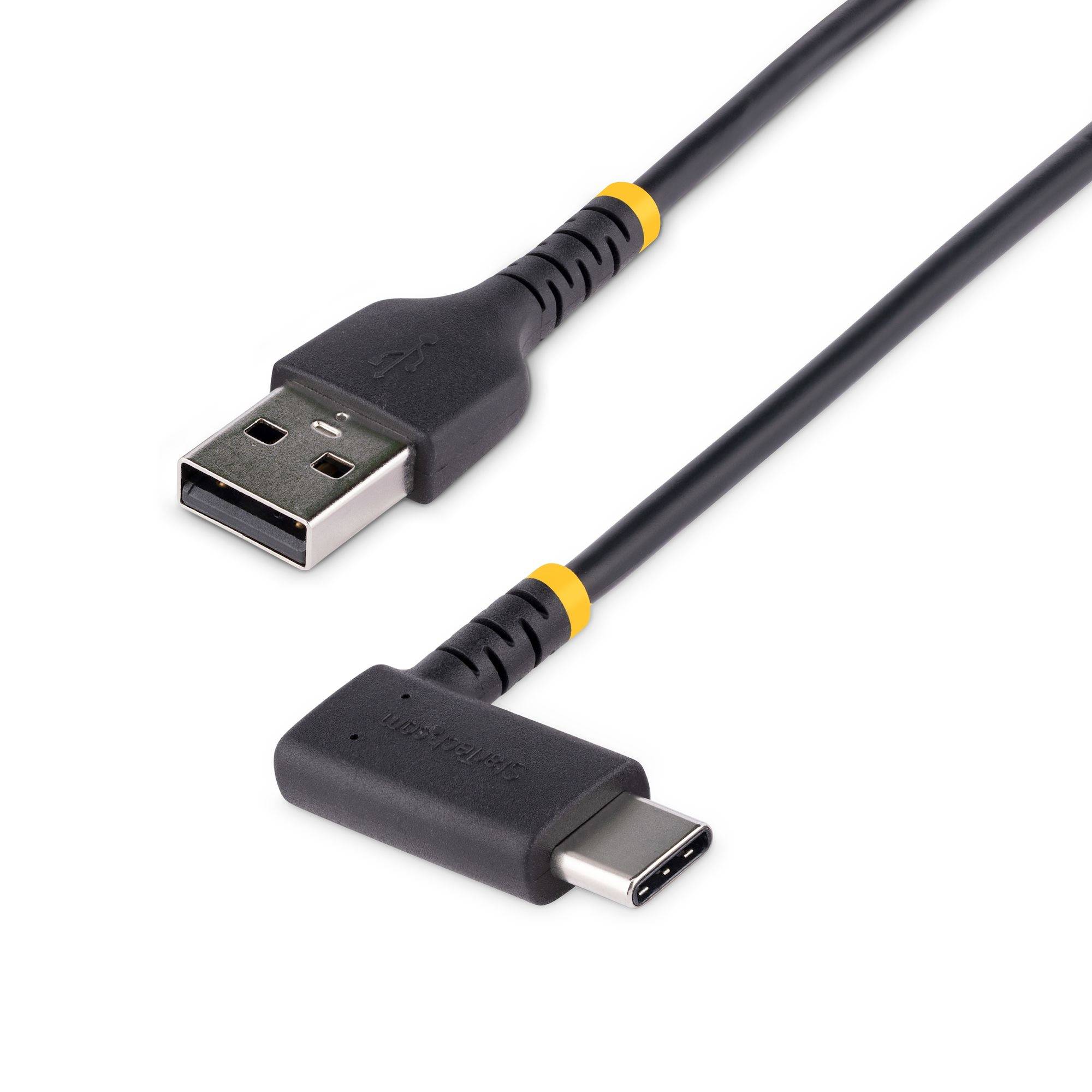 Rca Informatique - image du produit : USB-A TO USB-C CHARGING CABLE 2M RIGHT ANGLE USB-C USBC CABLE