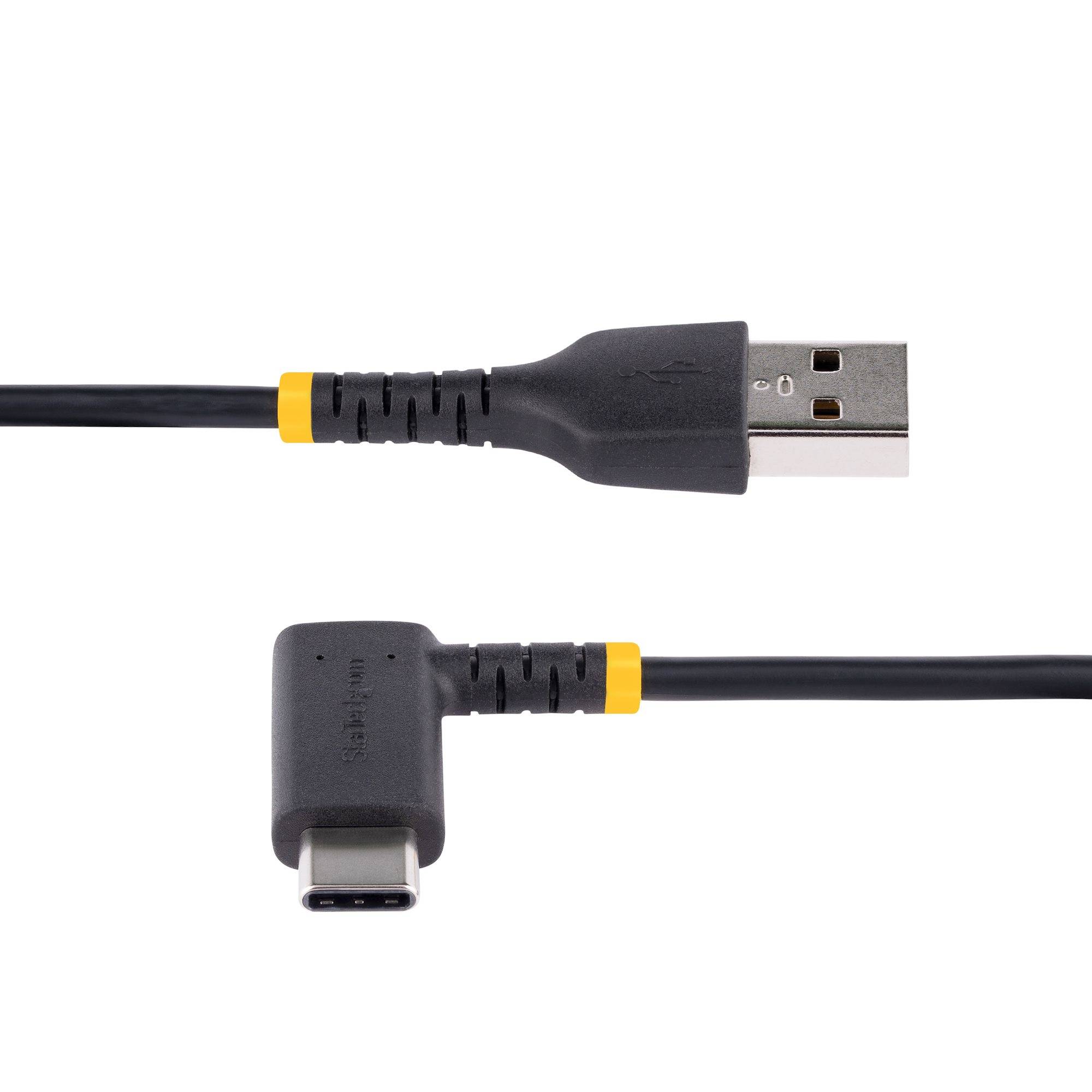 Rca Informatique - image du produit : USB-A TO USB-C CHARGING CABLE 30CM RIGHT ANGLE USB-C USBC CABL