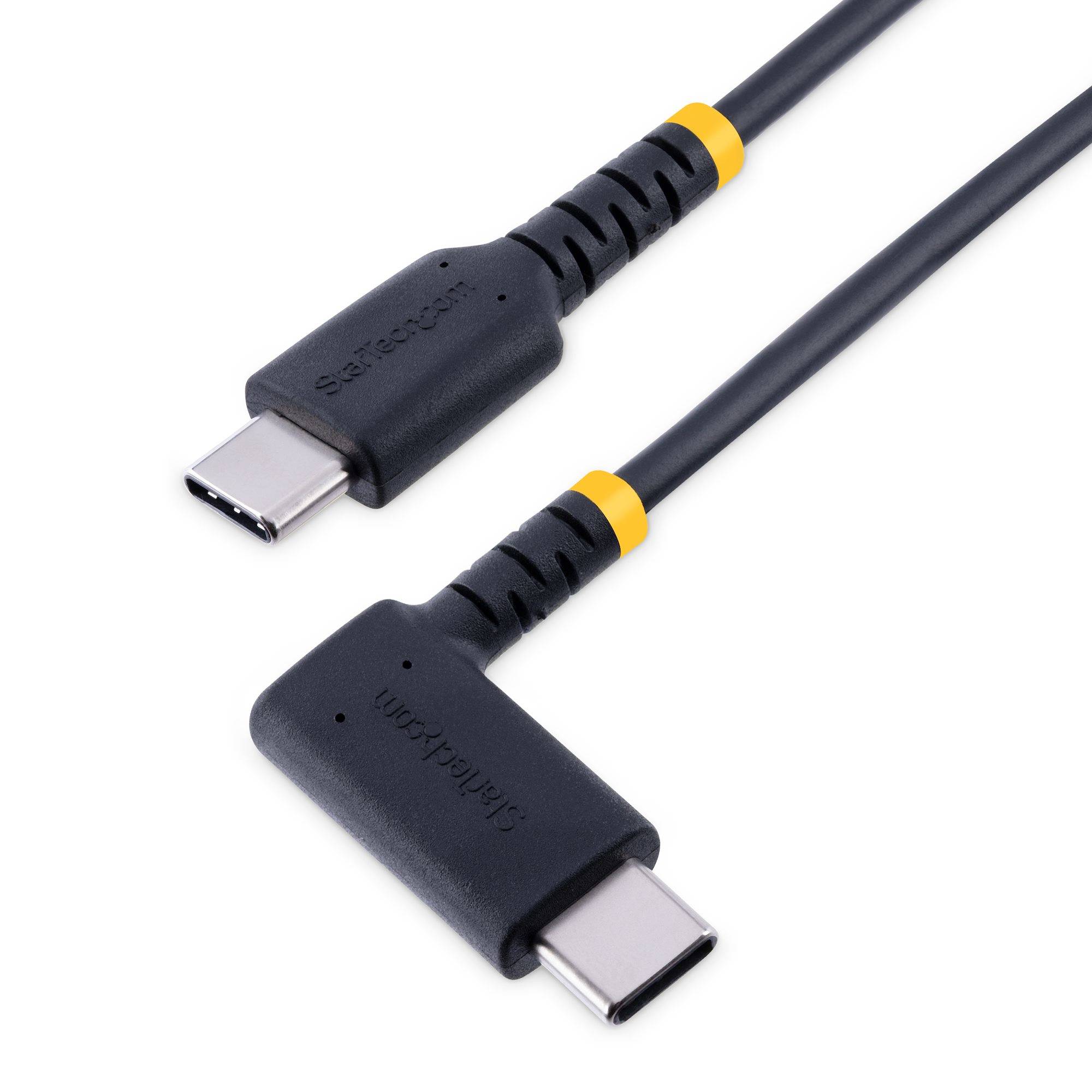Rca Informatique - Image du produit : 15CM USB-C CHARGING CABLE FAST CHARGE - RIGHT ANGLE USBC CABLE