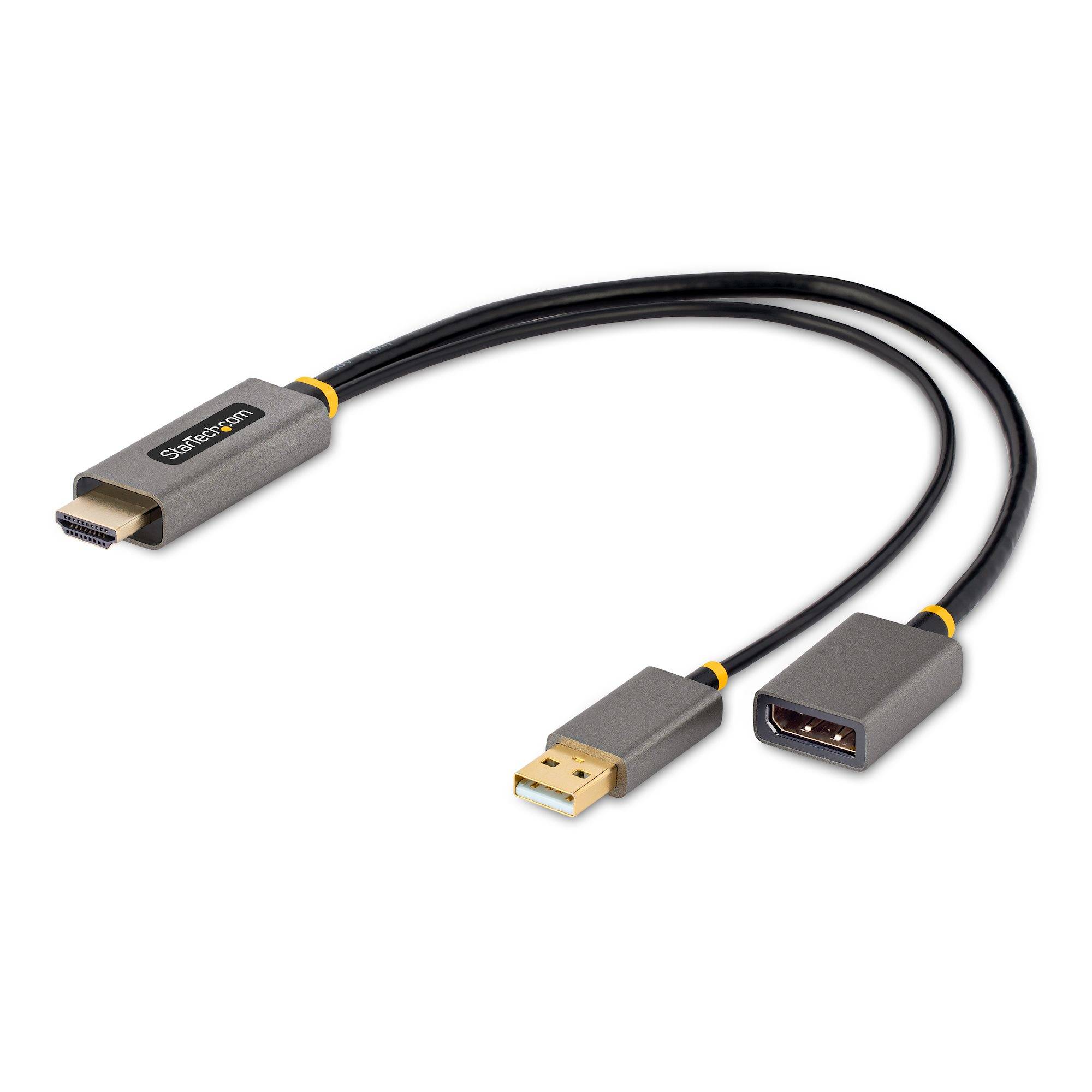 Rca Informatique - Image du produit : HDMI TO DISPLAYPORT ADAPTER - 4K 60HZ HDR USB POWERED