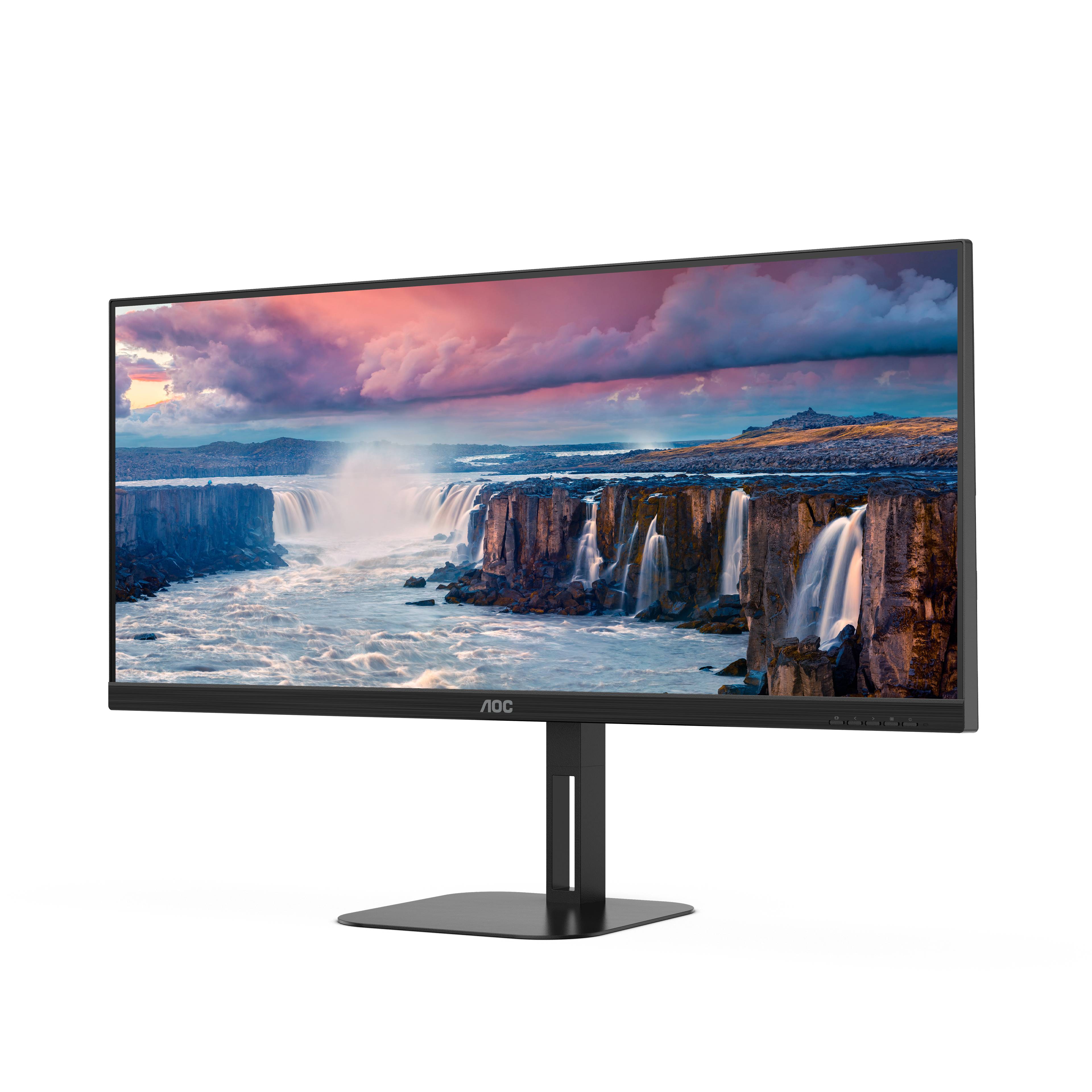 Rca Informatique - image du produit : U34V5C/BK 34IN VA WQHD 300CD/HDMI/DP/4USB/USB-C/HAS