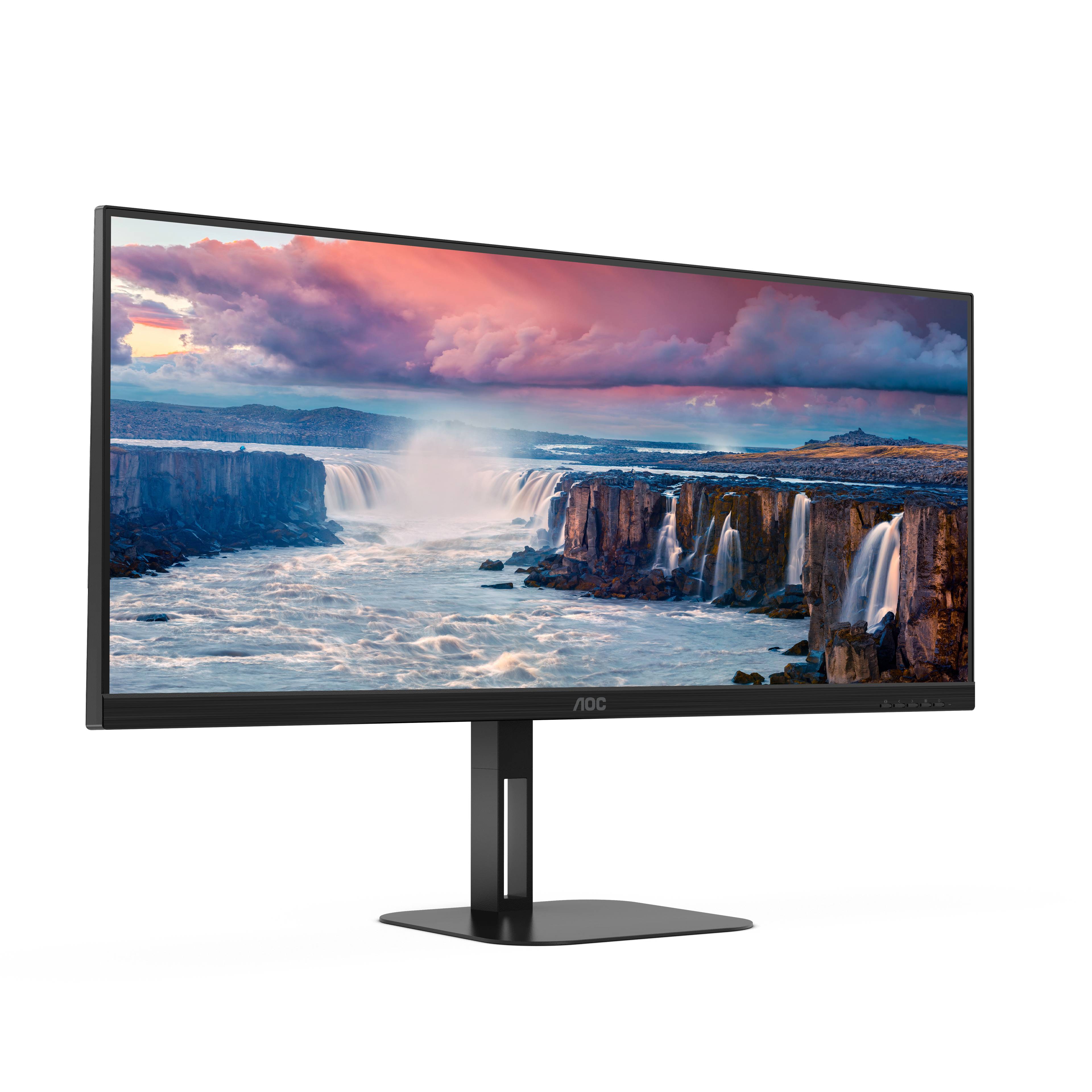 Rca Informatique - image du produit : U34V5C/BK 34IN VA WQHD 300CD/HDMI/DP/4USB/USB-C/HAS