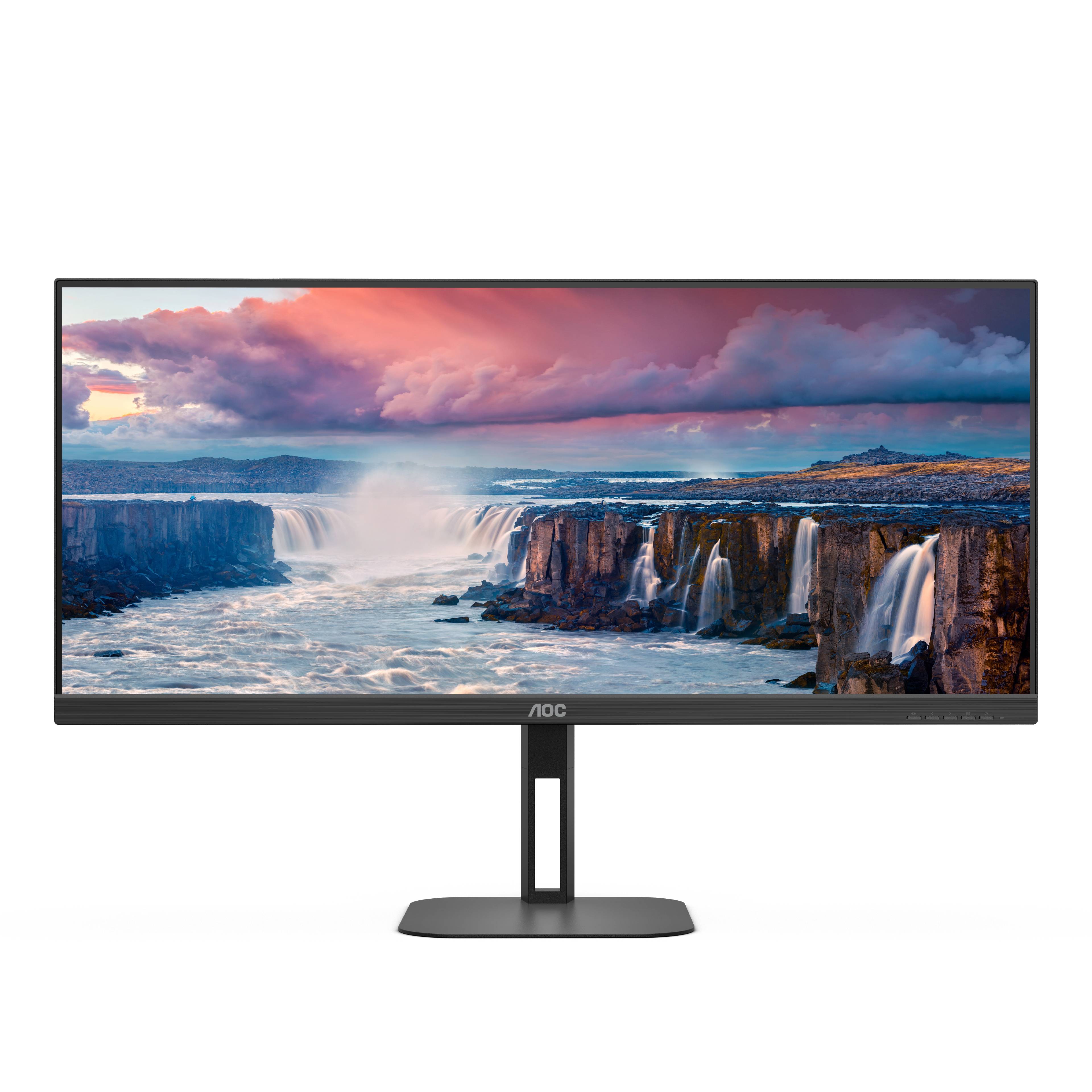 Rca Informatique - image du produit : U34V5C/BK 34IN VA WQHD 300CD/HDMI/DP/4USB/USB-C/HAS