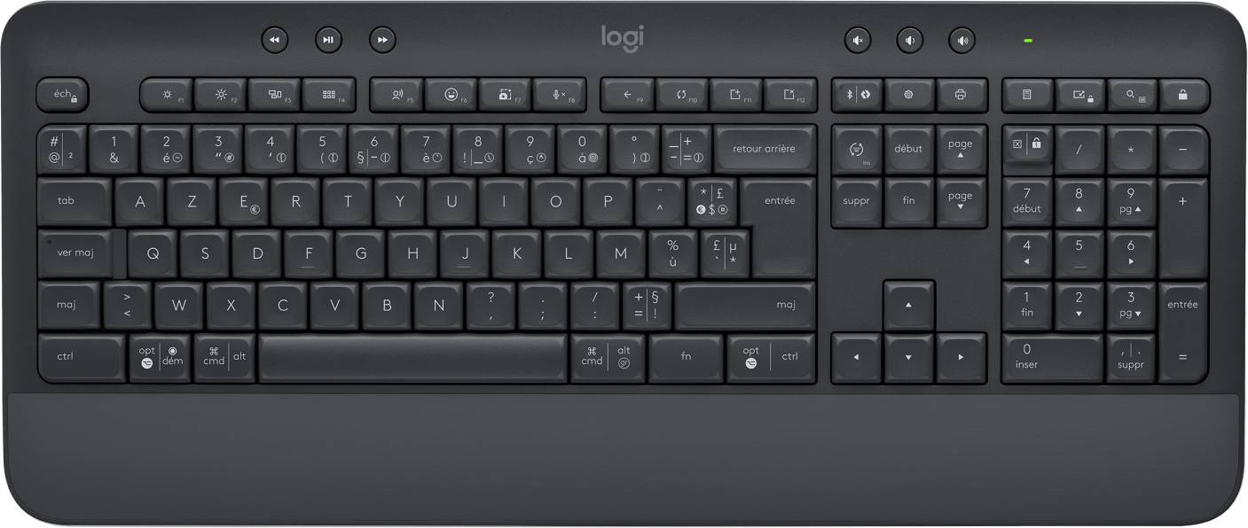 Rca Informatique - image du produit : CLAVIER SIGNATURE K650 GRAPHITE - FRA - CENTRAL