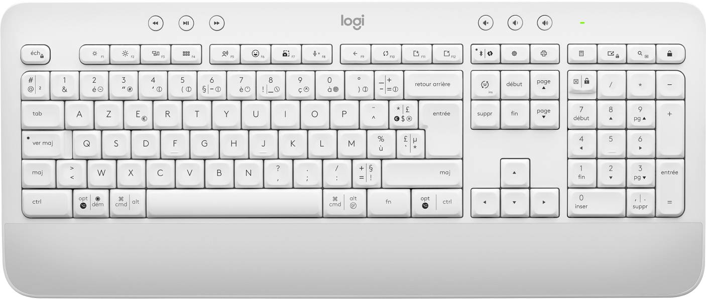 Rca Informatique - Image du produit : CLAVIER SIGNATURE K650 OFFWHITE - FRA - CENTRAL