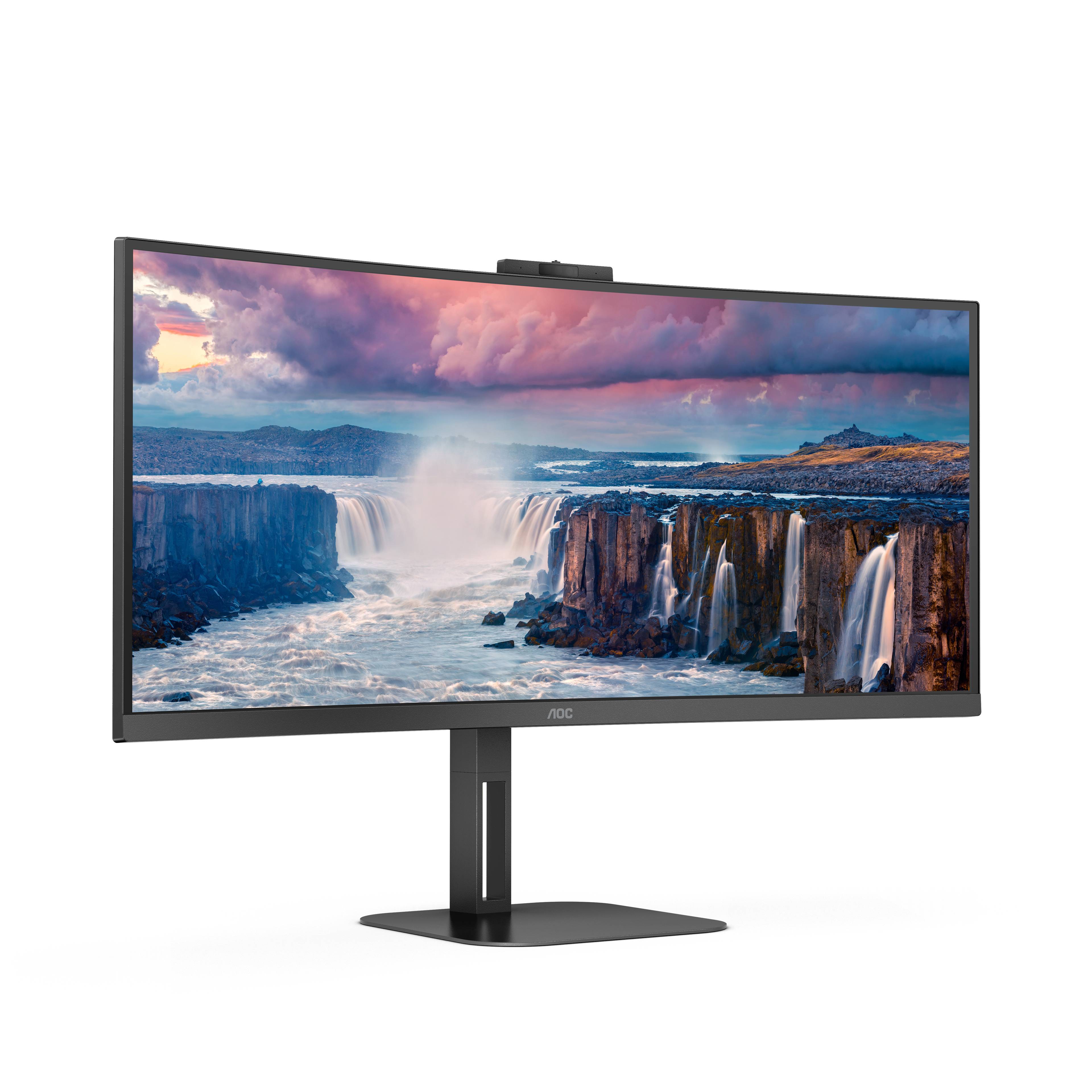 Rca Informatique - image du produit : CU34V5CW/BK 34IN CV VA WQHD 300CD/HDMI/DP/4USB/USB-C/HAS