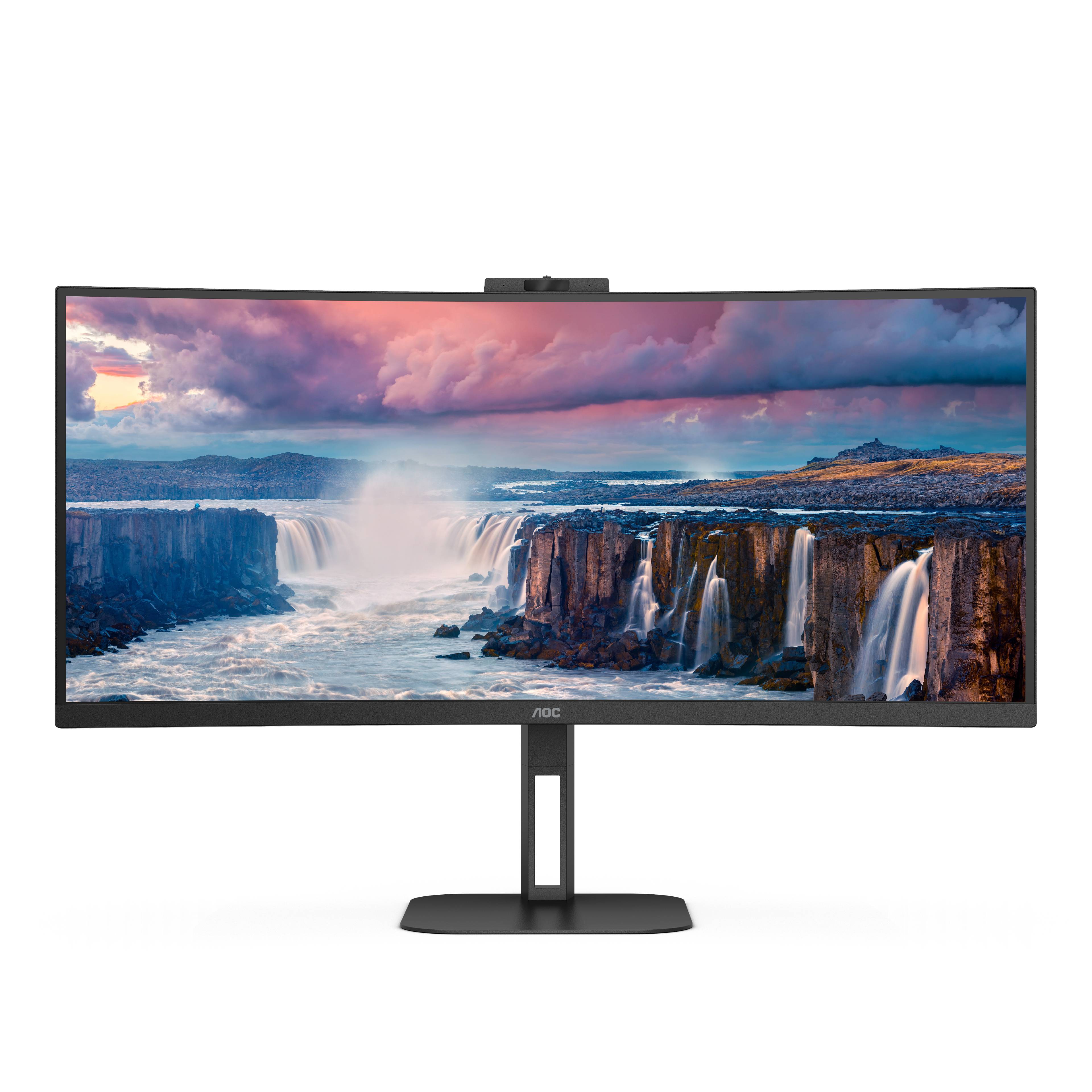 Rca Informatique - image du produit : CU34V5CW/BK 34IN CV VA WQHD 300CD/HDMI/DP/4USB/USB-C/HAS