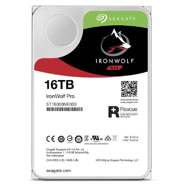 Rca Informatique - image du produit : IRONWOLF PRO 16TB SATA 3.5IN 7200RPM ENTERPRISE NAS