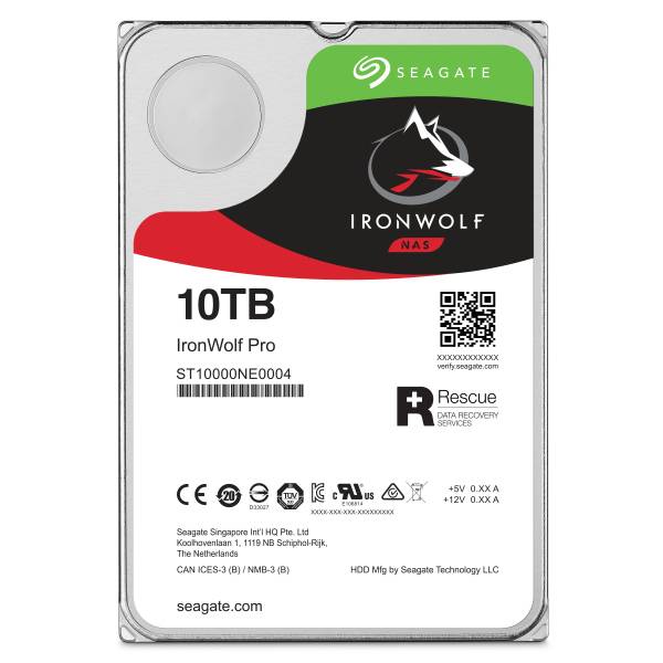 Rca Informatique - image du produit : IRONWOLF PRO 10TB SATA 3.5IN 7200RPM ENTERPRISE NAS