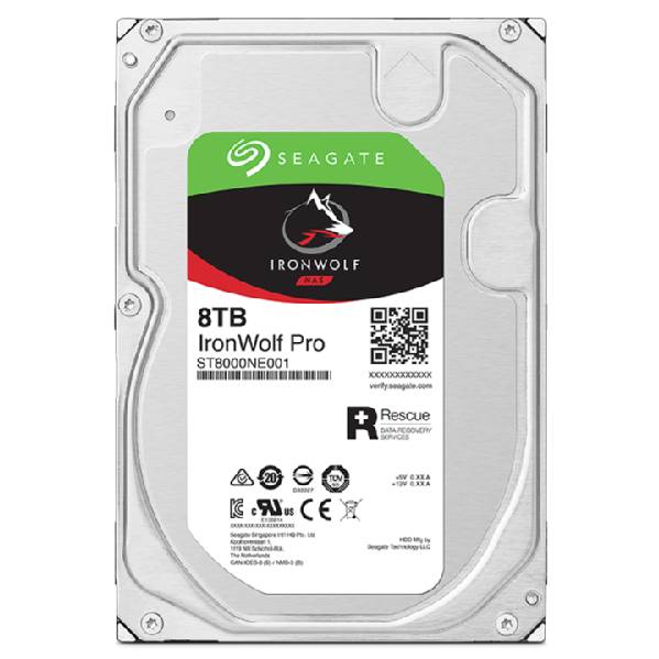 Rca Informatique - image du produit : IRONWOLF PRO 8TB SATA 3.5IN 7200RPM ENTERPRISE NAS