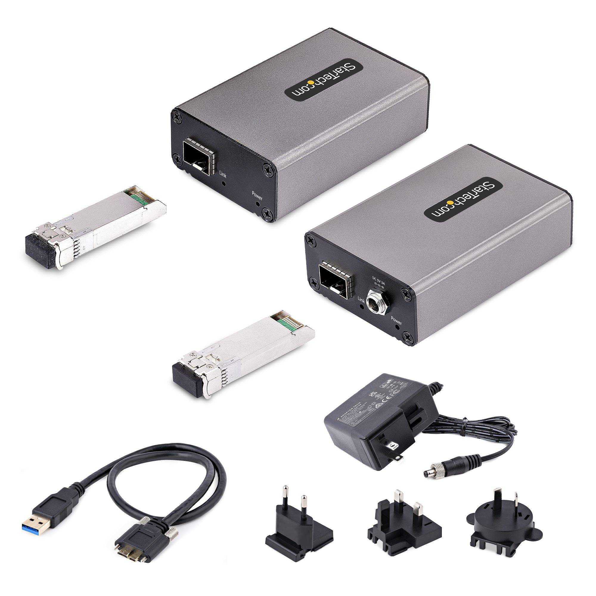 Rca Informatique - image du produit : USB 3.0 EXTENDER OVER FIBER - 350M - USB OVER FIBER OPTIC