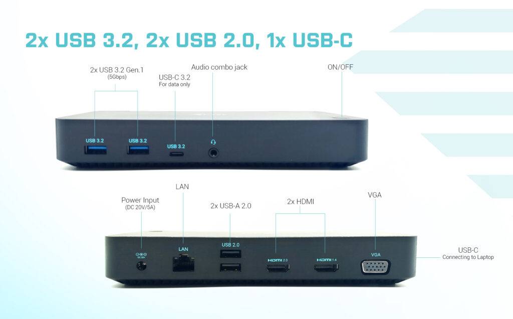 Rca Informatique - image du produit : I-TEC USB 3.0/USB-C/TB 3X LCD 3X VIDEO DOCKING STATION PD 65W