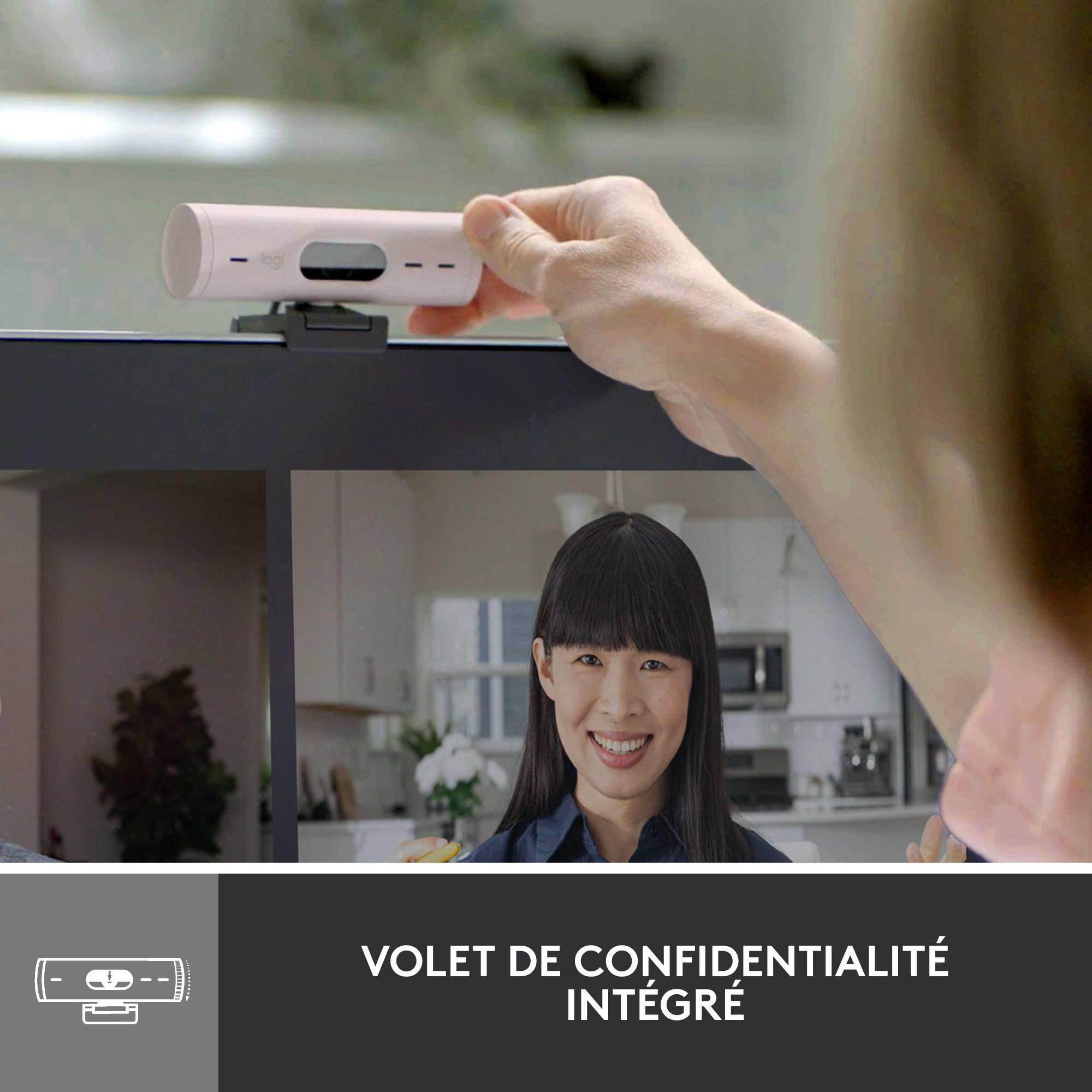 Rca Informatique - image du produit : LOGITECH BRIO 500 WEBCAM ROSE - EMEA28