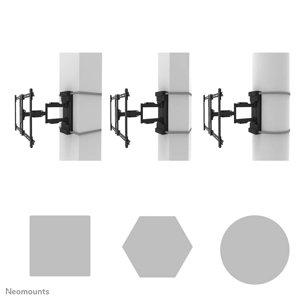 Rca Informatique - image du produit : NEOMOUNTS SELECT SCREEN PILLAR MOUNT (FULL MOTION VESA 600X400)