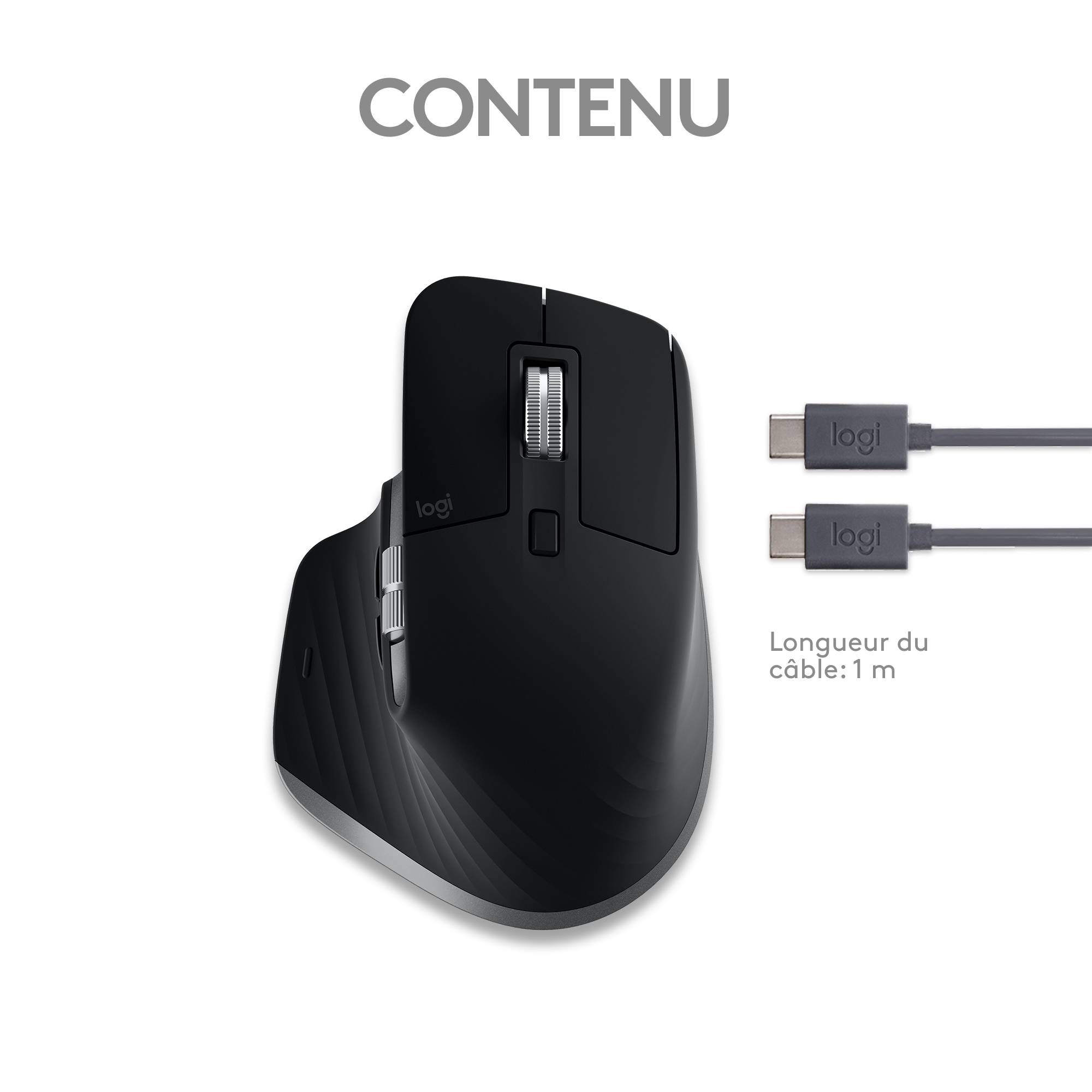 Rca Informatique - image du produit : MX MASTER3S FOR MAC PERFORMANCE WRLS MOUSE - SPACE GREY - EMEA