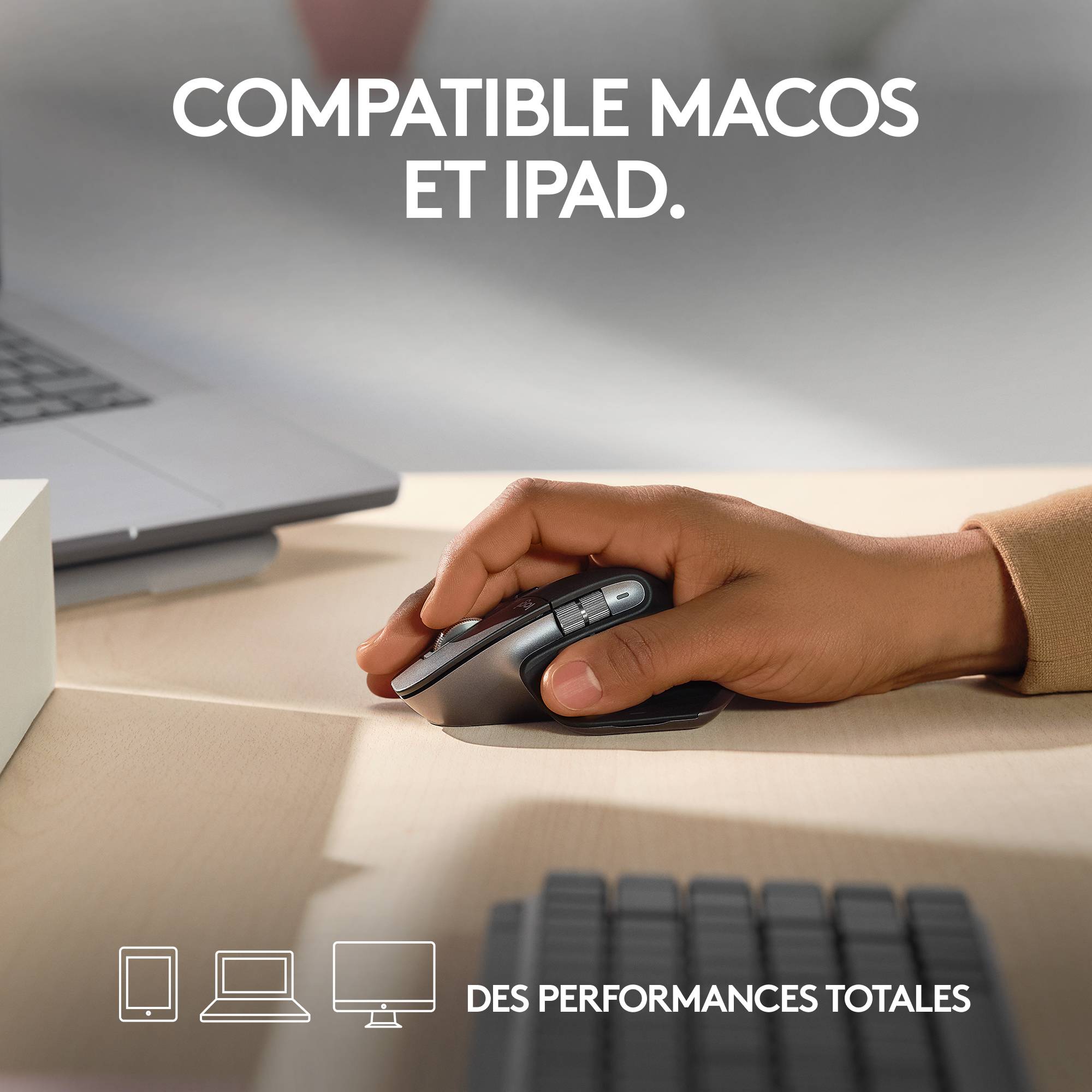 Rca Informatique - image du produit : MX MASTER3S FOR MAC PERFORMANCE WRLS MOUSE - SPACE GREY - EMEA