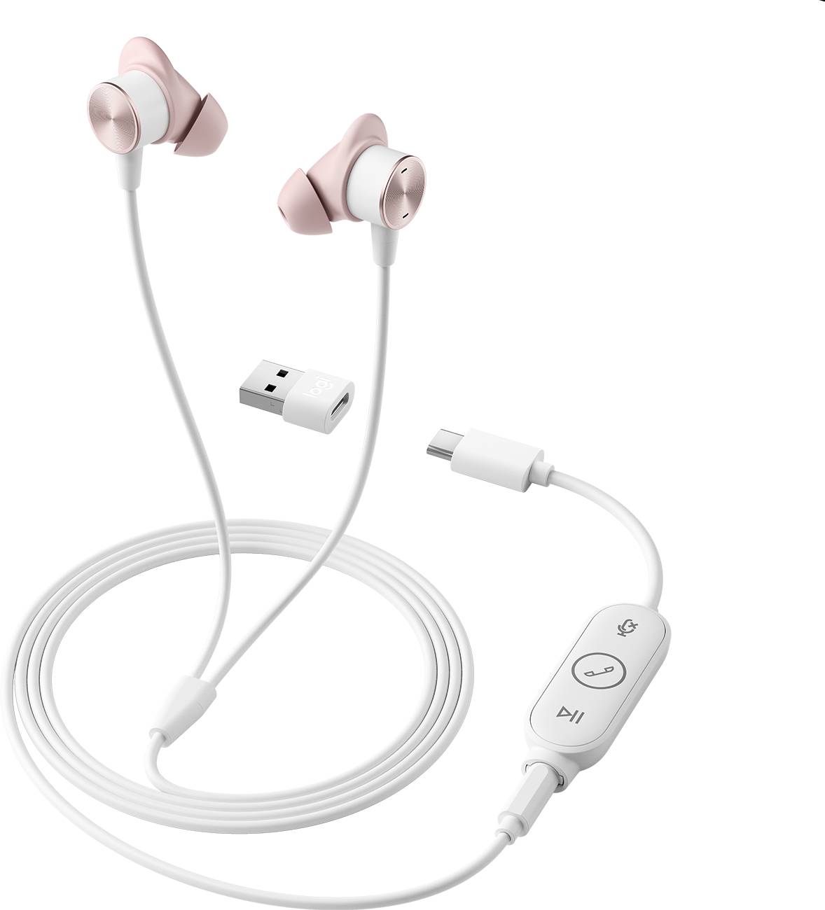 Rca Informatique - Image du produit : LOGI ZONE WIRED EARBUDS - ROSE USB - N/A - EMEA-914