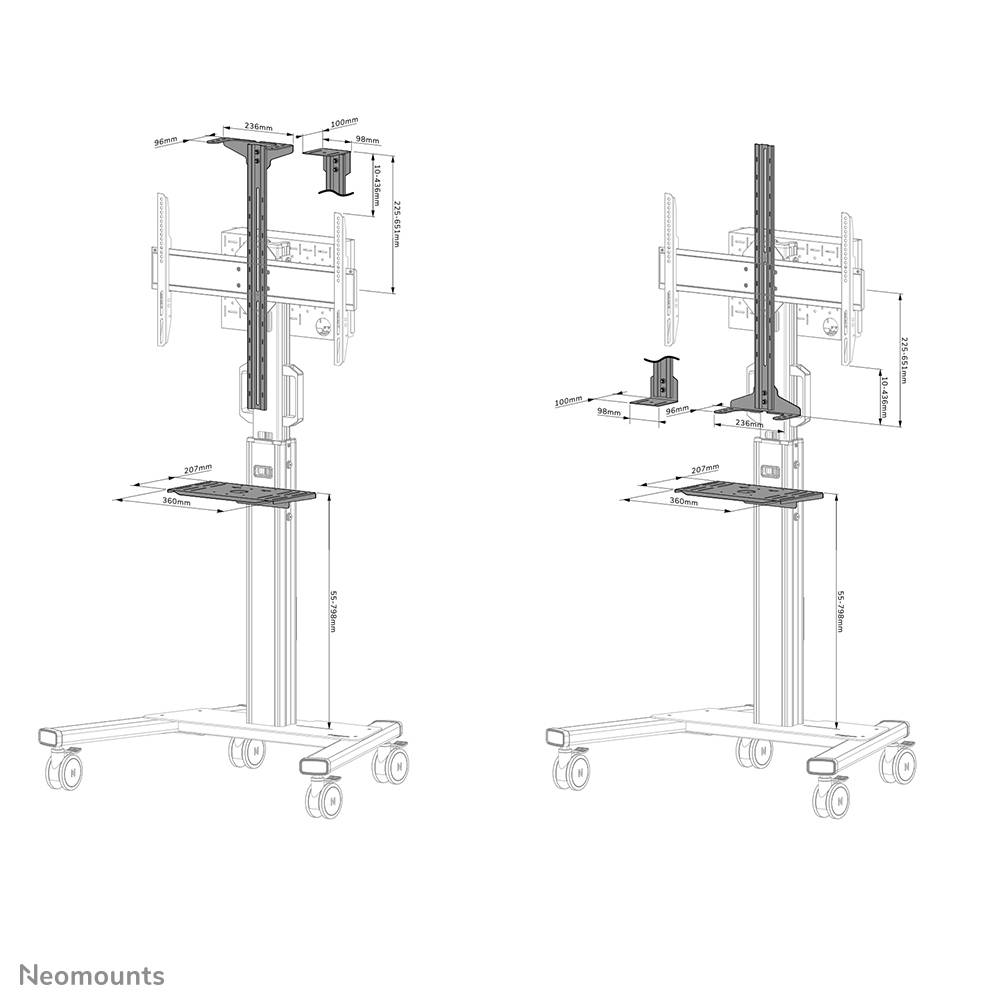 Rca Informatique - image du produit : NEOMOUNTS SELECT VIDEO KIT CAM-AV SHELF INCL. LOGITECH RALL