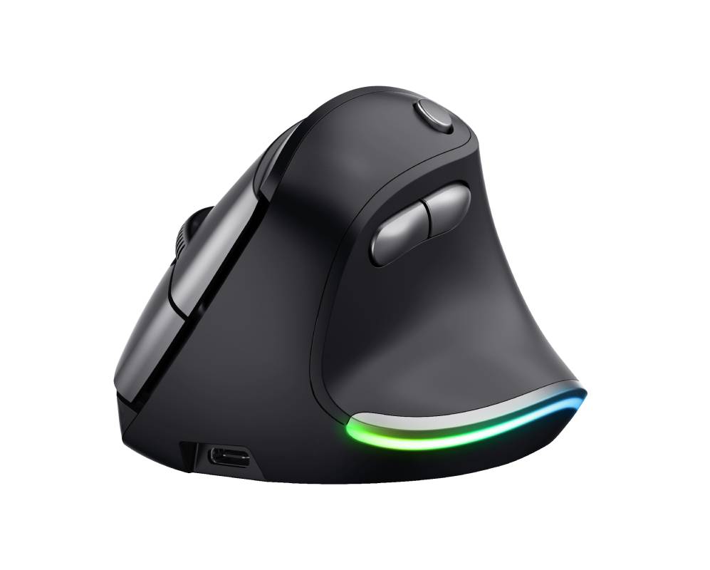 Rca Informatique - image du produit : BAYO WIRELESS ECO ERGONOMIC MOUSE - BLACK