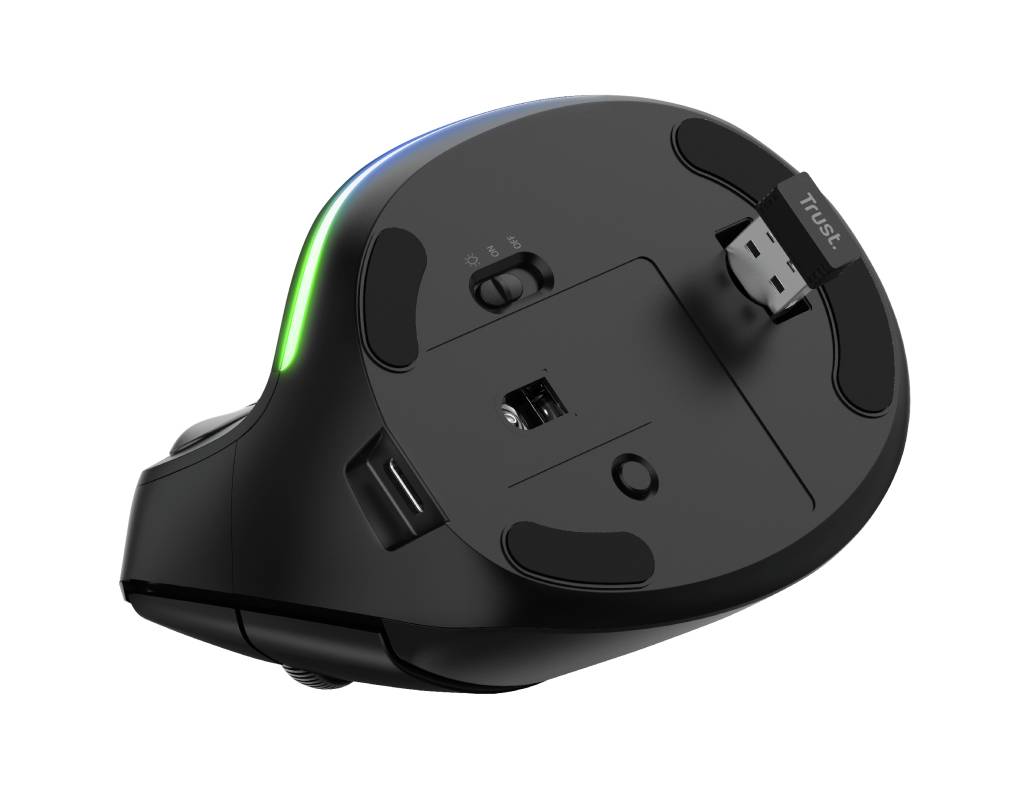 Rca Informatique - image du produit : BAYO WIRELESS ECO ERGONOMIC MOUSE - BLACK