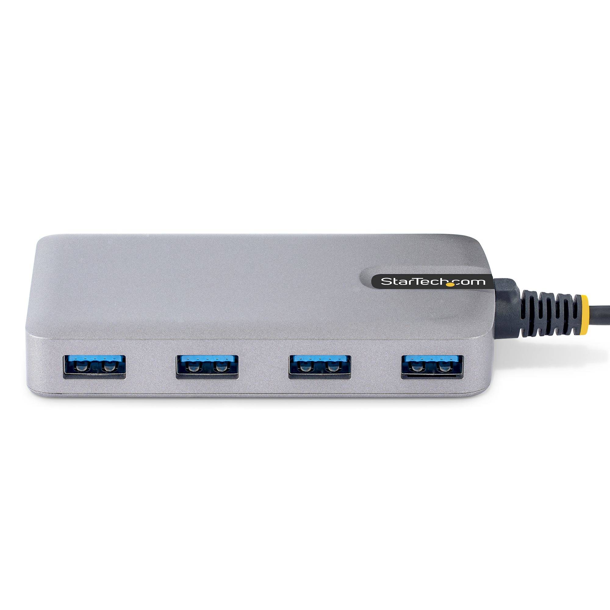 Rca Informatique - image du produit : HUB USB-C  4 PORTS USB-A 5G BPS - HUB ALIMENT PAR BUS