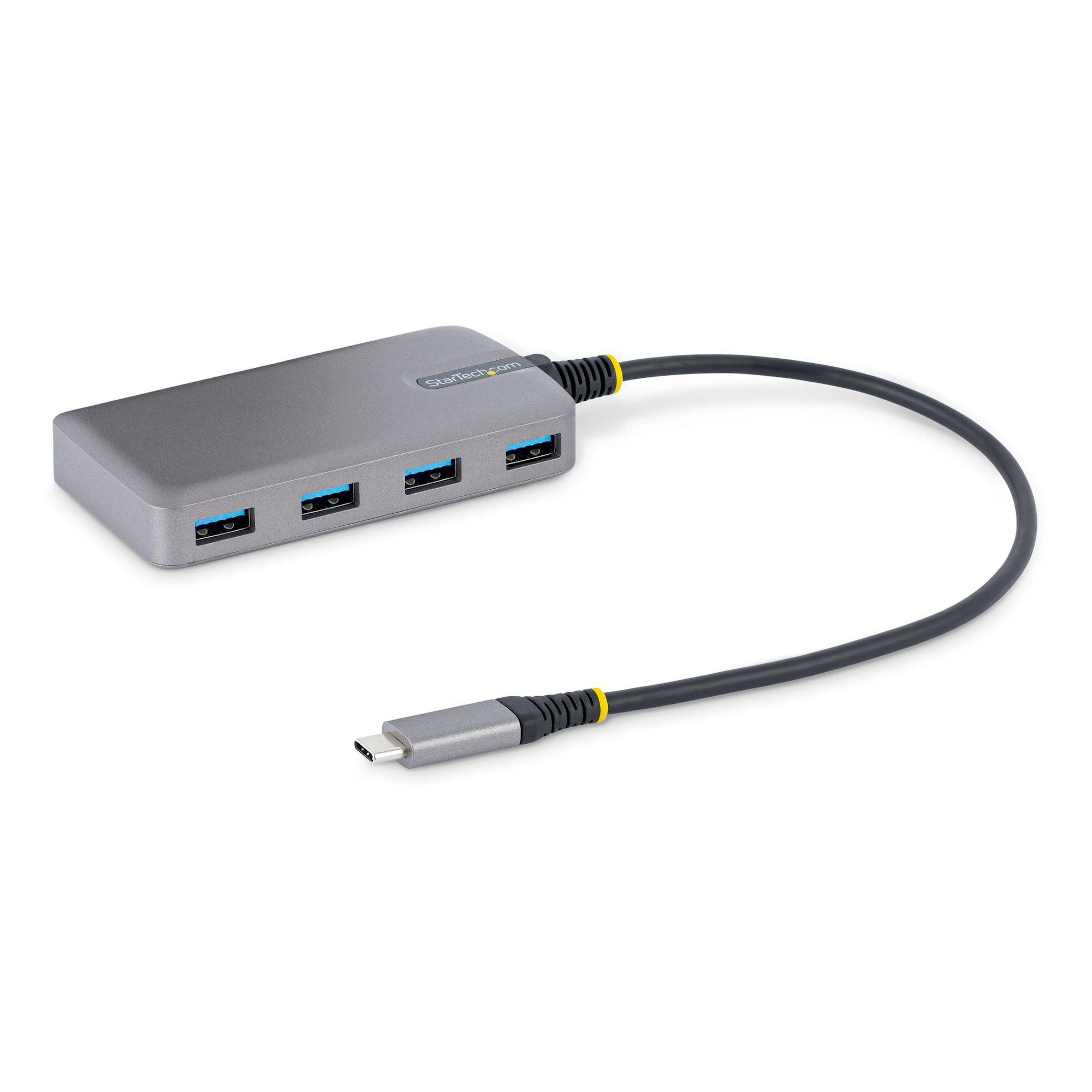 Rca Informatique - image du produit : HUB USB-C  4 PORTS USB-A 5G BPS - HUB ALIMENT PAR BUS