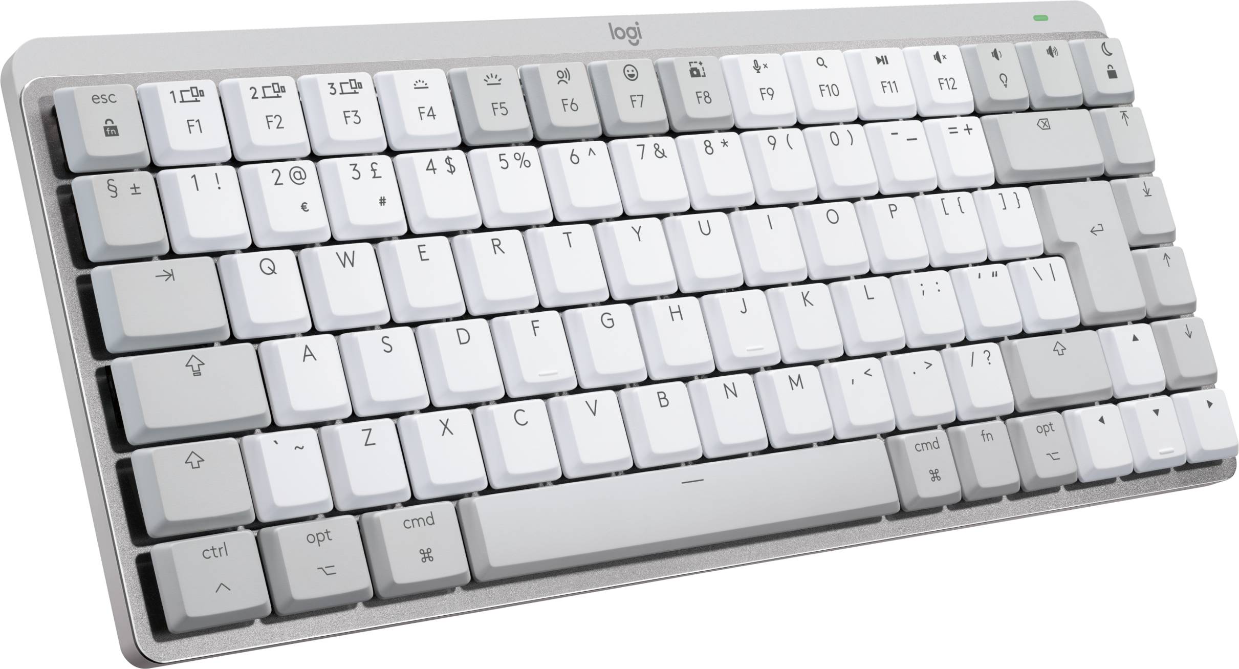 Rca Informatique - image du produit : MX MECHANICAL MINI FOR MAC WRLS ILLUM. KB - PALE GREY - UK EMEA