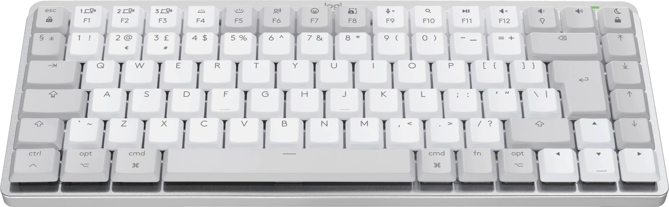 Rca Informatique - image du produit : MX MECHANICAL MINI FOR MAC WRLS ILLUM. KB - PALE GREY - UK EMEA