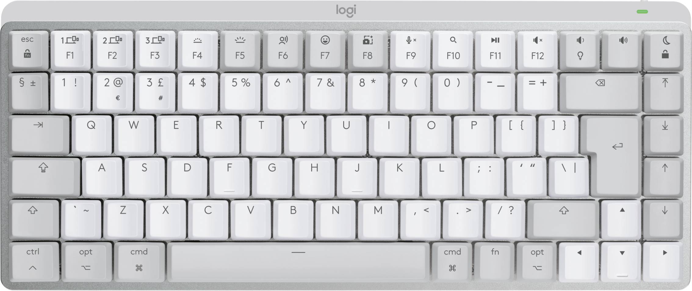 Rca Informatique - Image du produit : MX MECHANICAL MINI FOR MAC WRLS ILLUM. KB - PALE GREY - UK EMEA