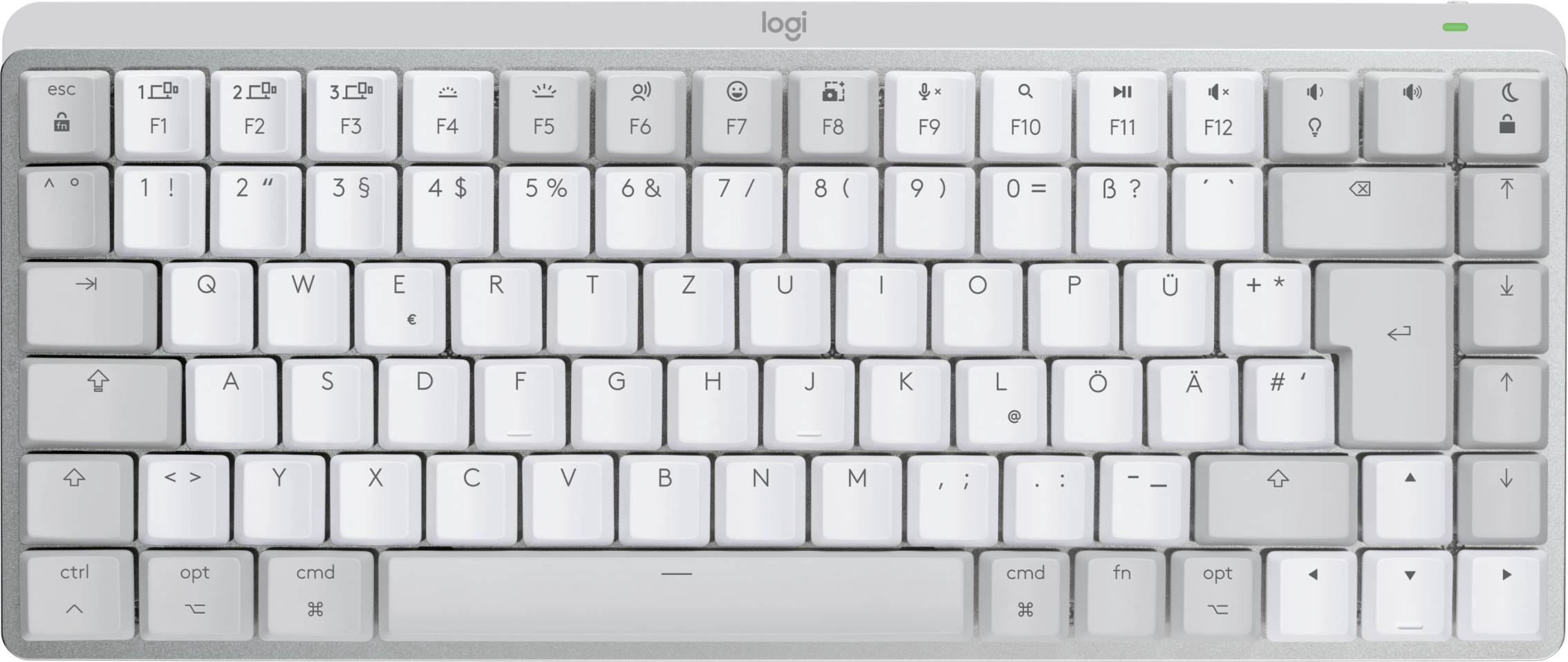 Rca Informatique - Image du produit : MX MECHANICAL MINI FOR MAC WRLS ILLUM.KB - PALE GREY DEU EMEA