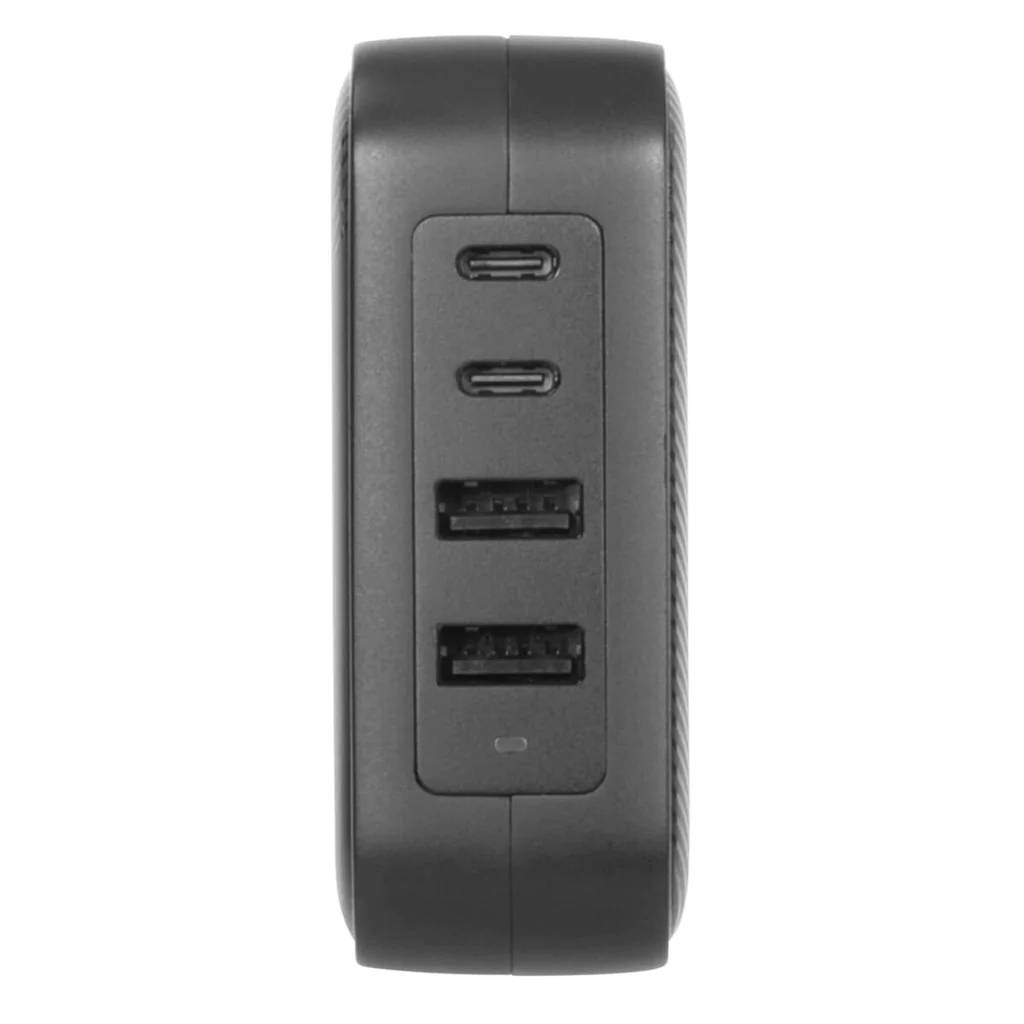 Rca Informatique - image du produit : 100W GAN CHARGER MULTI PORT - WITH TRAVEL ADAPTERS (BLACK)