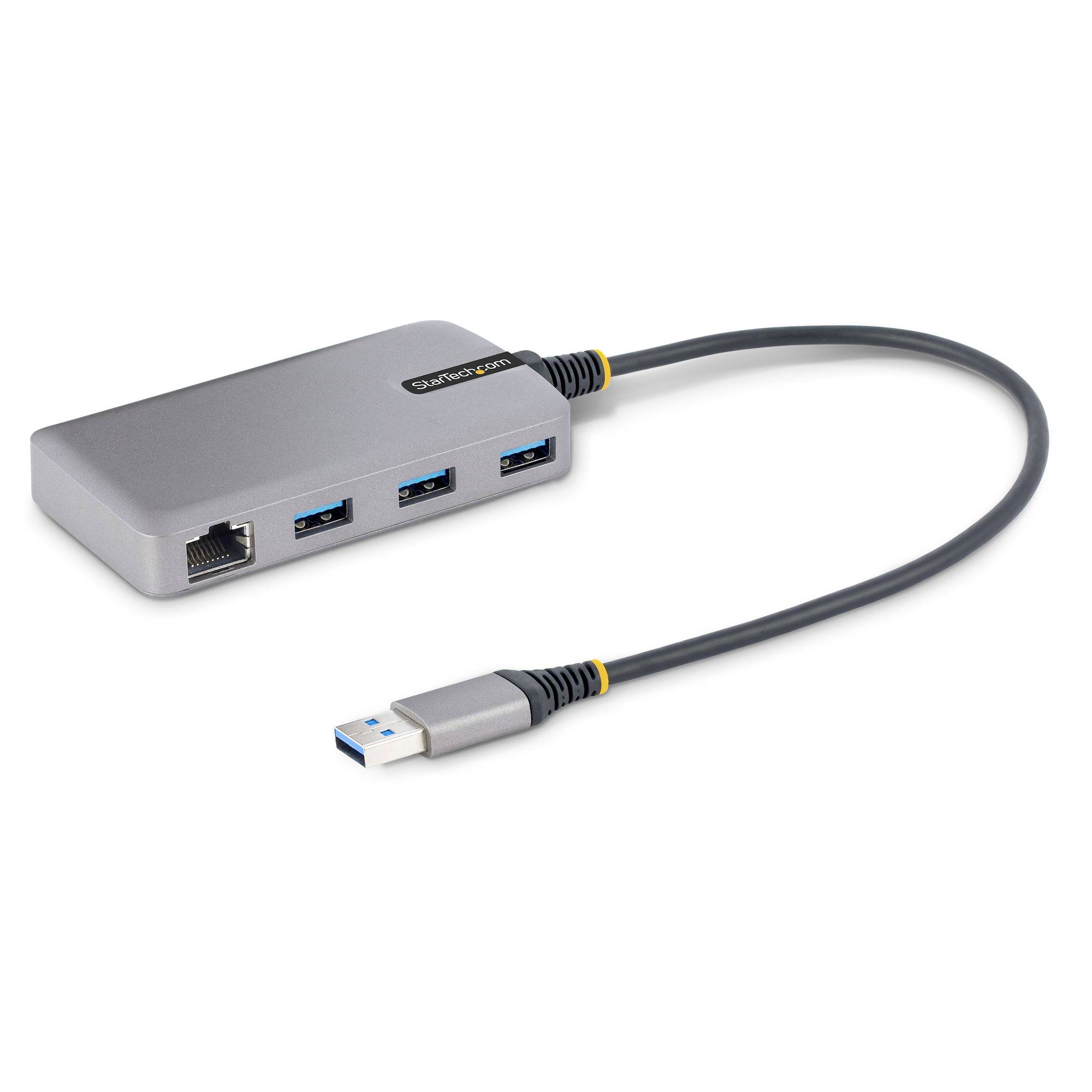 Rca Informatique - Image du produit : HUB USB 3 PORTS USB-A - GIGA BIT ETHERNET - CBLE DE 30CM