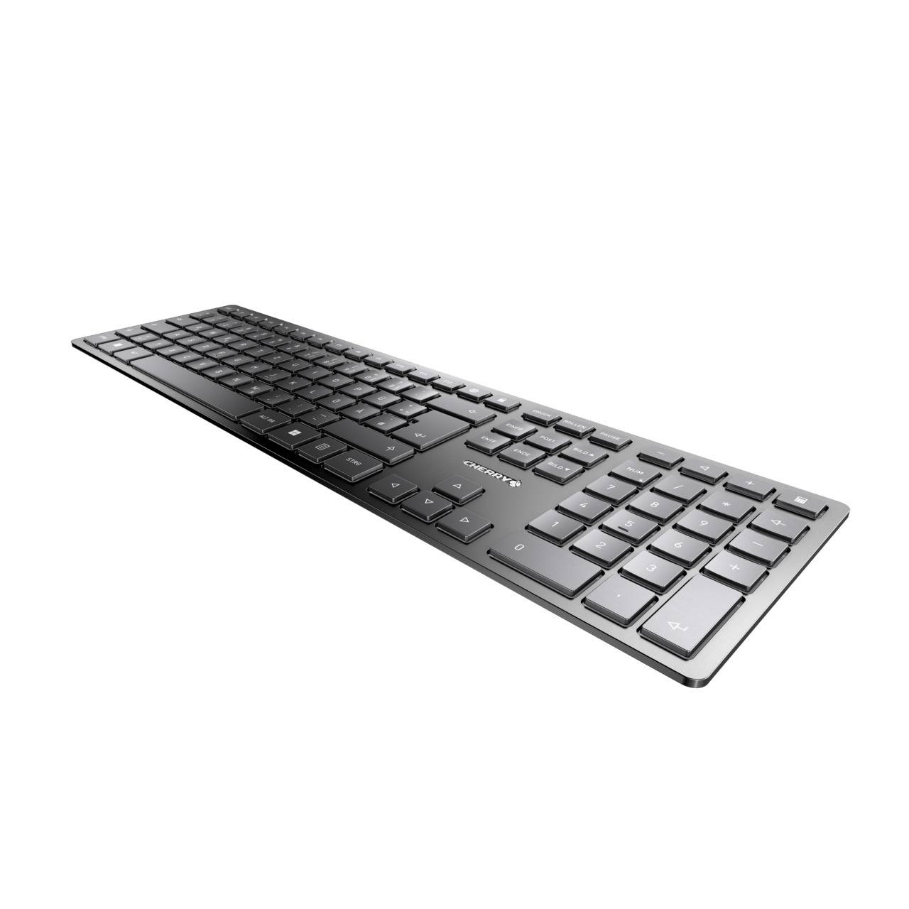 Rca Informatique - image du produit : KW 9100 SLIM DE KEYBOARD WIRELESS BLACK GERMANY