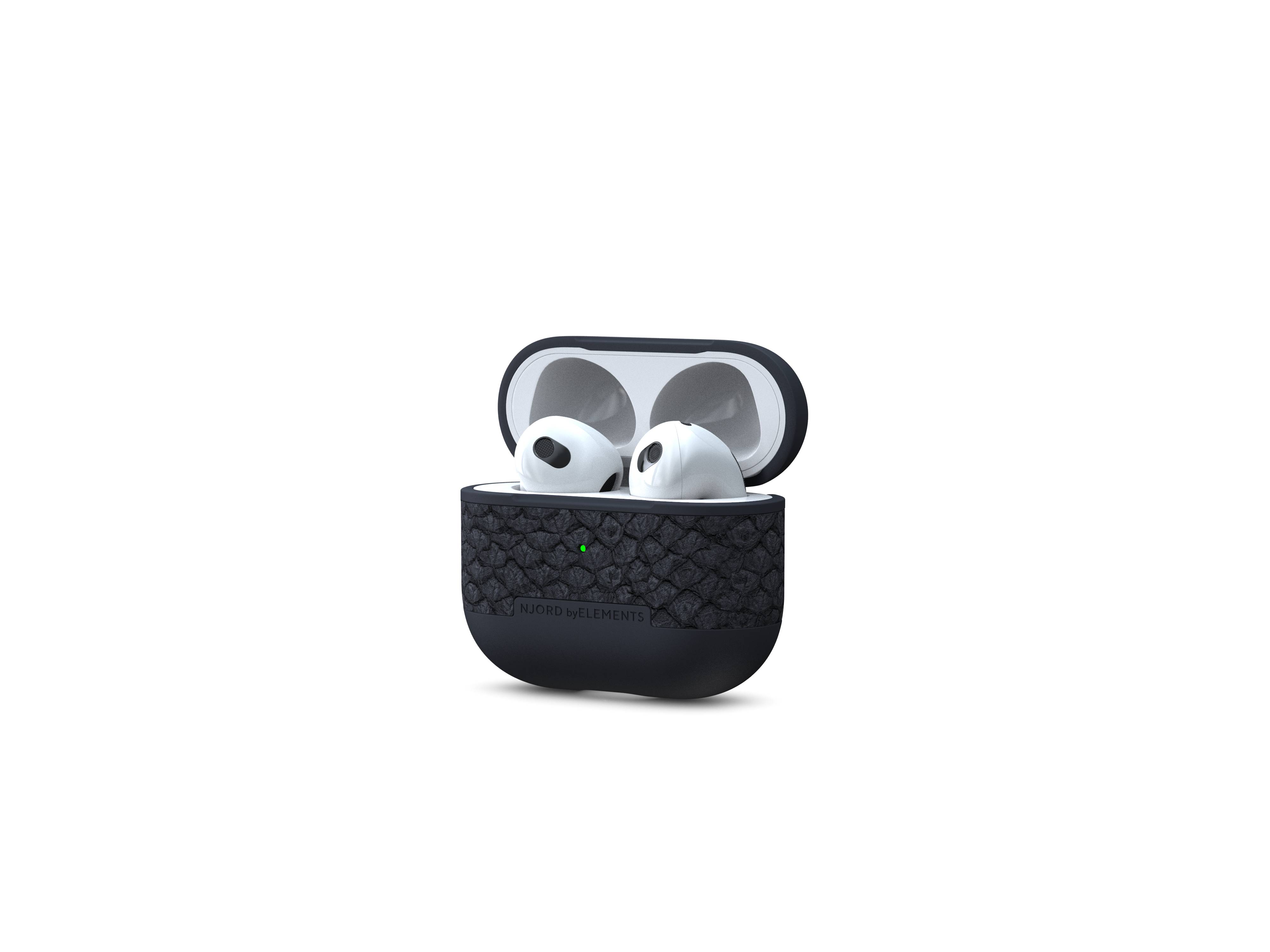 Rca Informatique - Image du produit : APPLE AIRPOD 3 CASE NJORD - SALMON LEATHER GREY