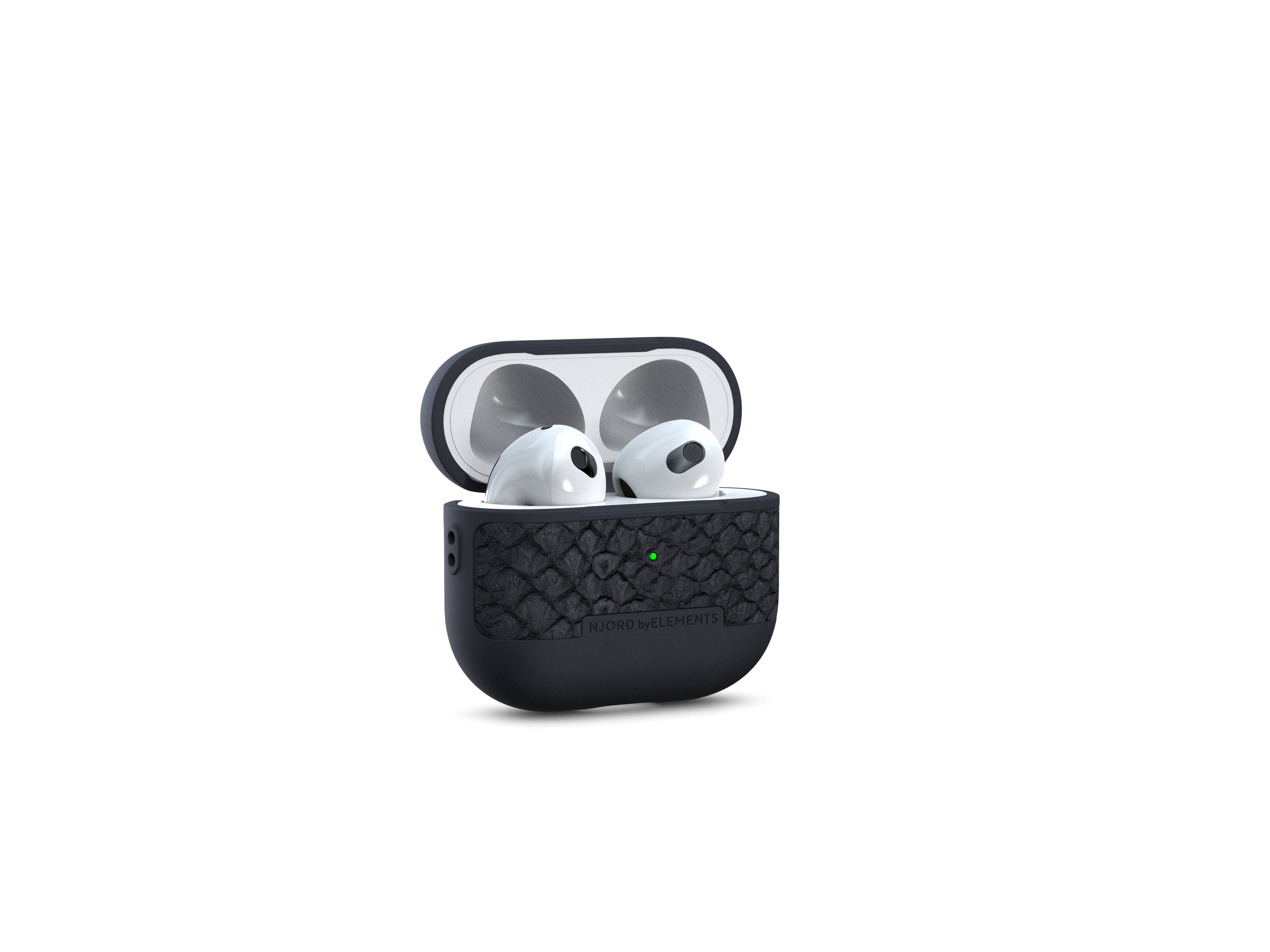 Rca Informatique - image du produit : APPLE AIRPOD 3 CASE NJORD - SALMON LEATHER GREY