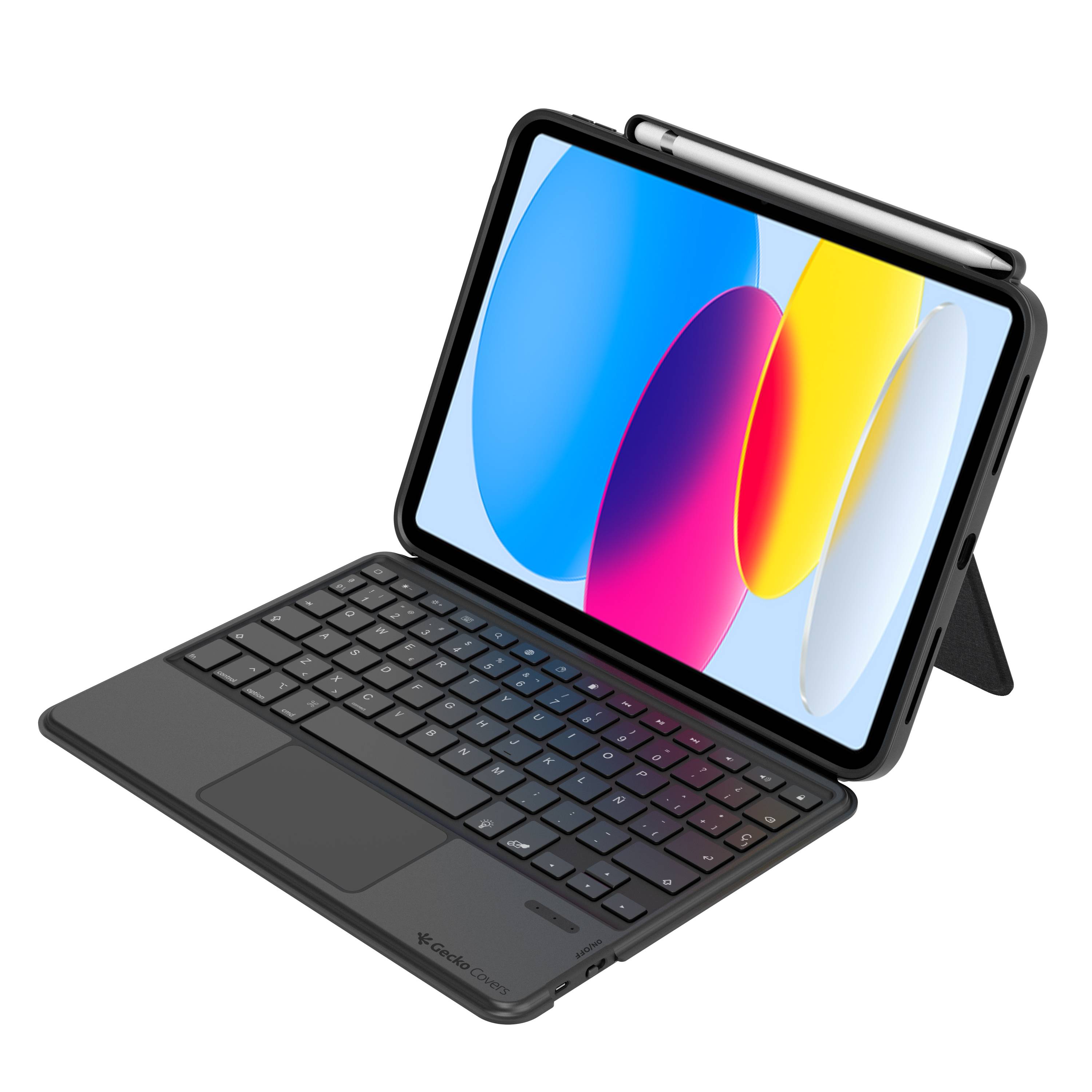 Rca Informatique - image du produit : APPLE IPAD 10.9 (2022) KEYBOARD COVER ES DARK GREY