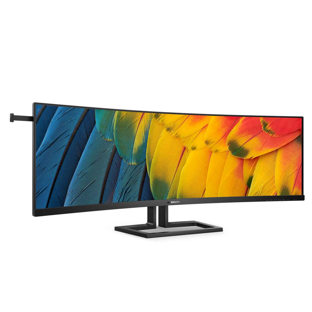 Rca Informatique - image du produit : 45B1U6900CH 44.5IN CURV VA 5K 450CD/2HDMI/DP/4USB/2USB-C/HAS