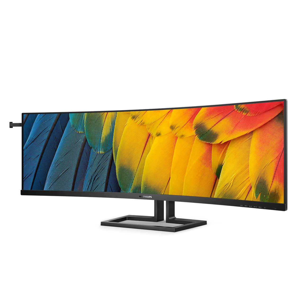 Rca Informatique - image du produit : 45B1U6900CH 44.5IN CURV VA 5K 450CD/2HDMI/DP/4USB/2USB-C/HAS