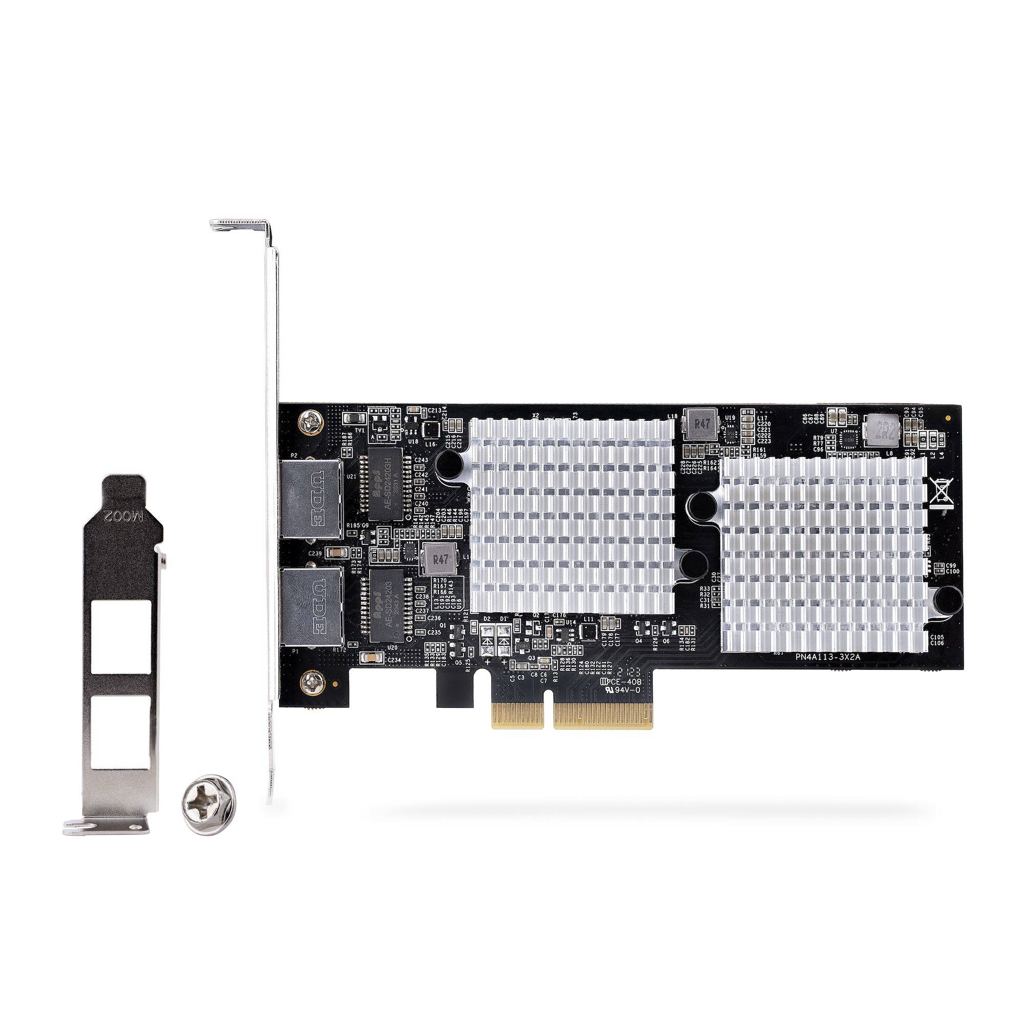 Rca Informatique - image du produit : CARTE ADAPTATEUR RSEAU PCIE 1 0GBE 2 PORTS - CARTE ETHERNET