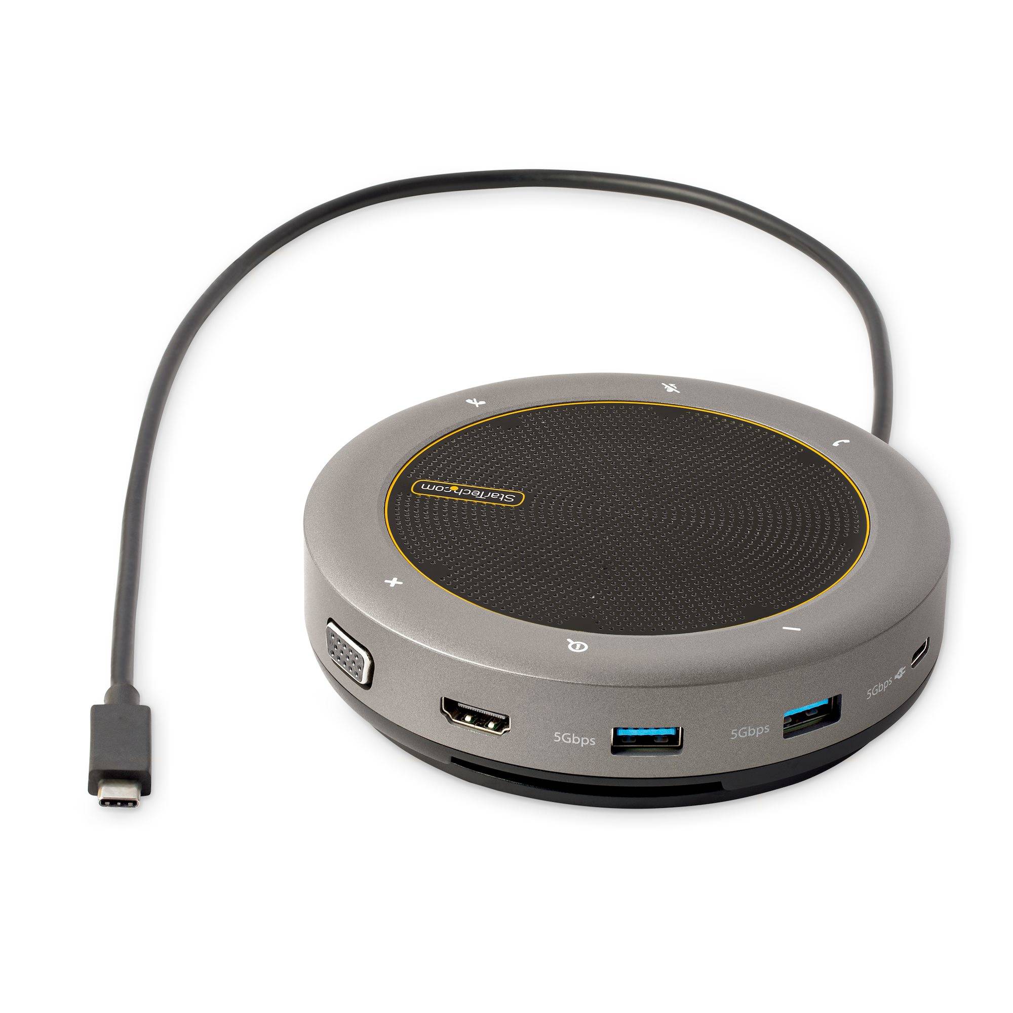 Rca Informatique - image du produit : USB-C CONFERENCE SPEAKER MINIDOCK PORTABLE MULTIPORT ADAP