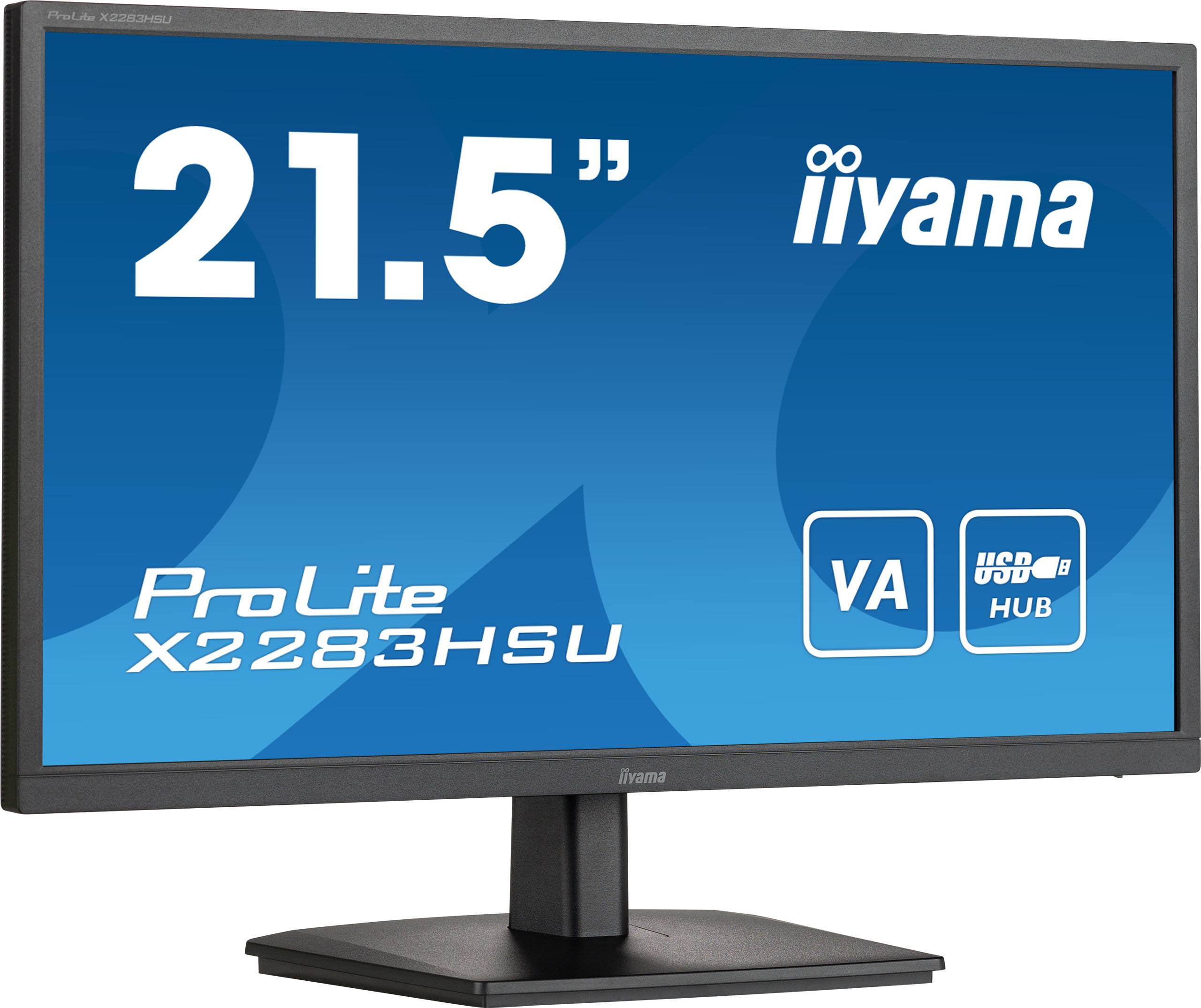 Rca Informatique - image du produit : X2283HSU-B1 21.5IN VA FHD 250CD 1MS HDMI DP 2USB HUB