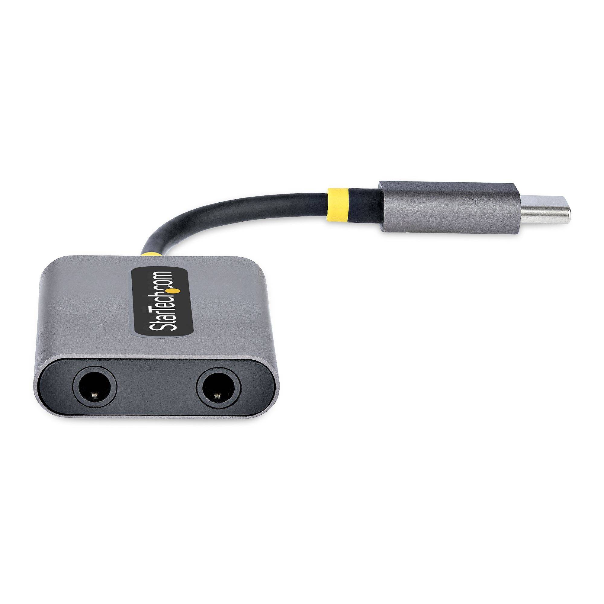 Rca Informatique - image du produit : USB-C HEADPHONE SPLITTER - USB C TO DUAL 3.5MM AUDIO ADAPTER