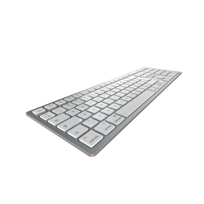 Rca Informatique - image du produit : KW 9100 SLIM FOR MAC KEYBOAR WIRELESS SILVER PAN-NORDIC