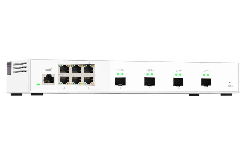 Rca Informatique - image du produit : QSW-M2108-2S 6P2.5GBPS 4P10GBPS SFP+ WEB MANAGED SWITCH