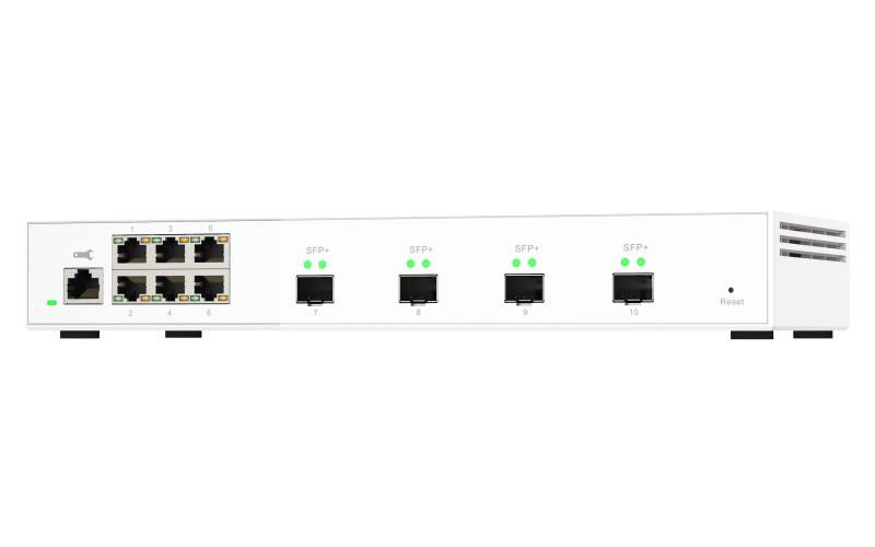 Rca Informatique - image du produit : QSW-M2108-2S 6P2.5GBPS 4P10GBPS SFP+ WEB MANAGED SWITCH