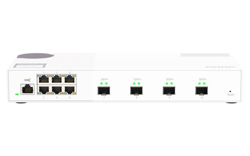 Rca Informatique - image du produit : QSW-M2108-2S 6P2.5GBPS 4P10GBPS SFP+ WEB MANAGED SWITCH