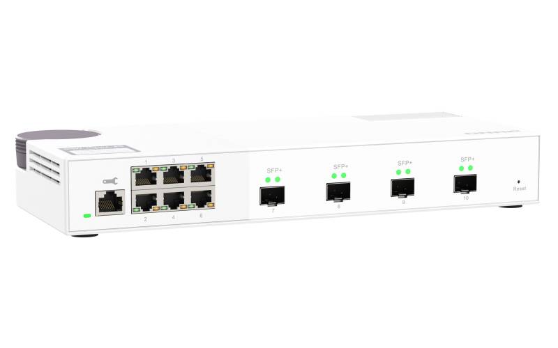 Rca Informatique - image du produit : QSW-M2108-2S 6P2.5GBPS 4P10GBPS SFP+ WEB MANAGED SWITCH