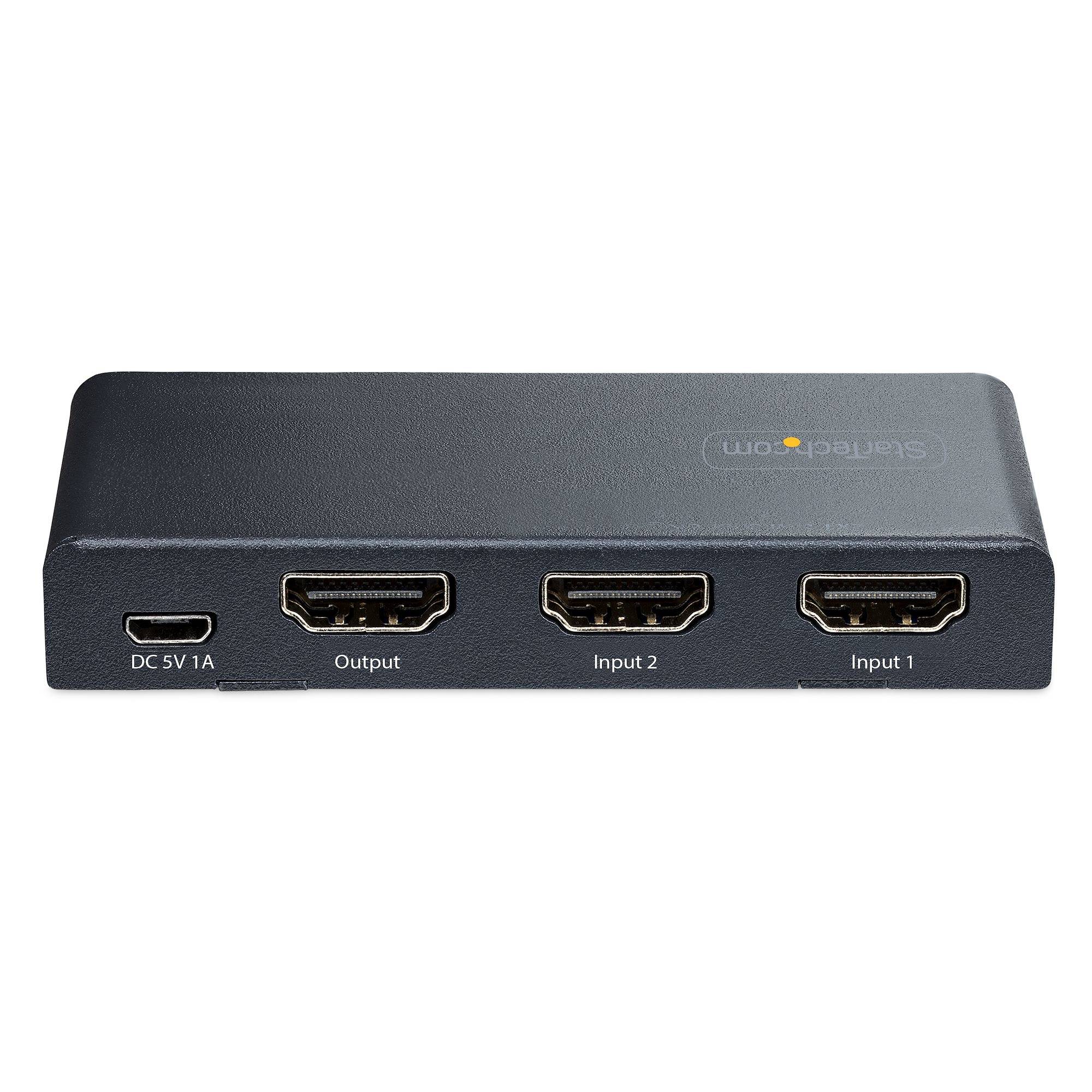 Rca Informatique - image du produit : 2-PORT 8K HDMI SWITCH - 8K 60HZ HDMI 2.1 AUTO SWITCHER