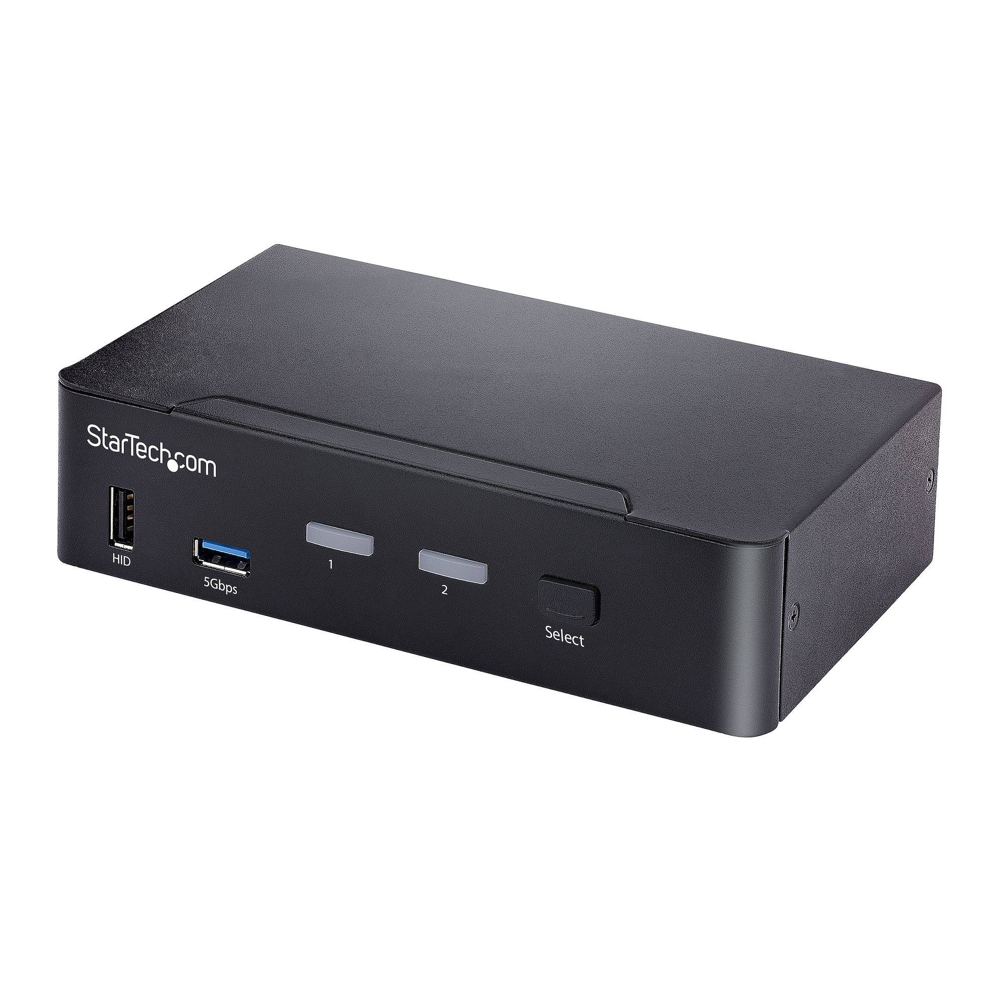 Rca Informatique - image du produit : 2 PORT USB C DP KVM SWITCH - 4K 60HZ 3.5MM AND USB AUDIO