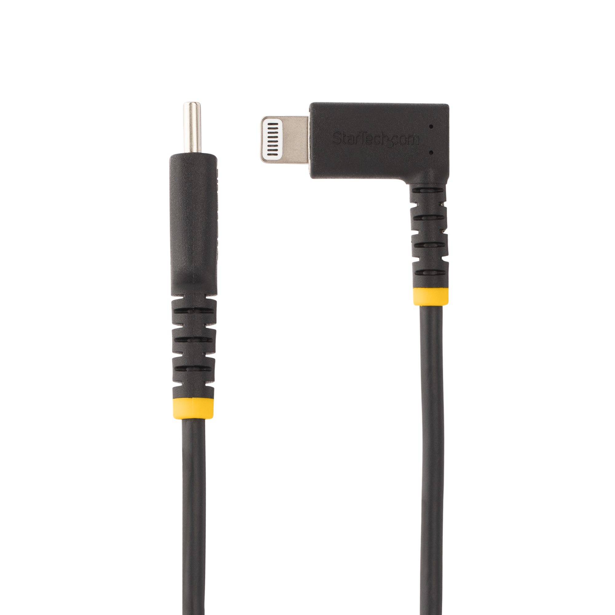 Rca Informatique - image du produit : 1M USB-C TO LIGHTNING CABLE - USB TYPE-C ANGLED LIGHTNING CORD